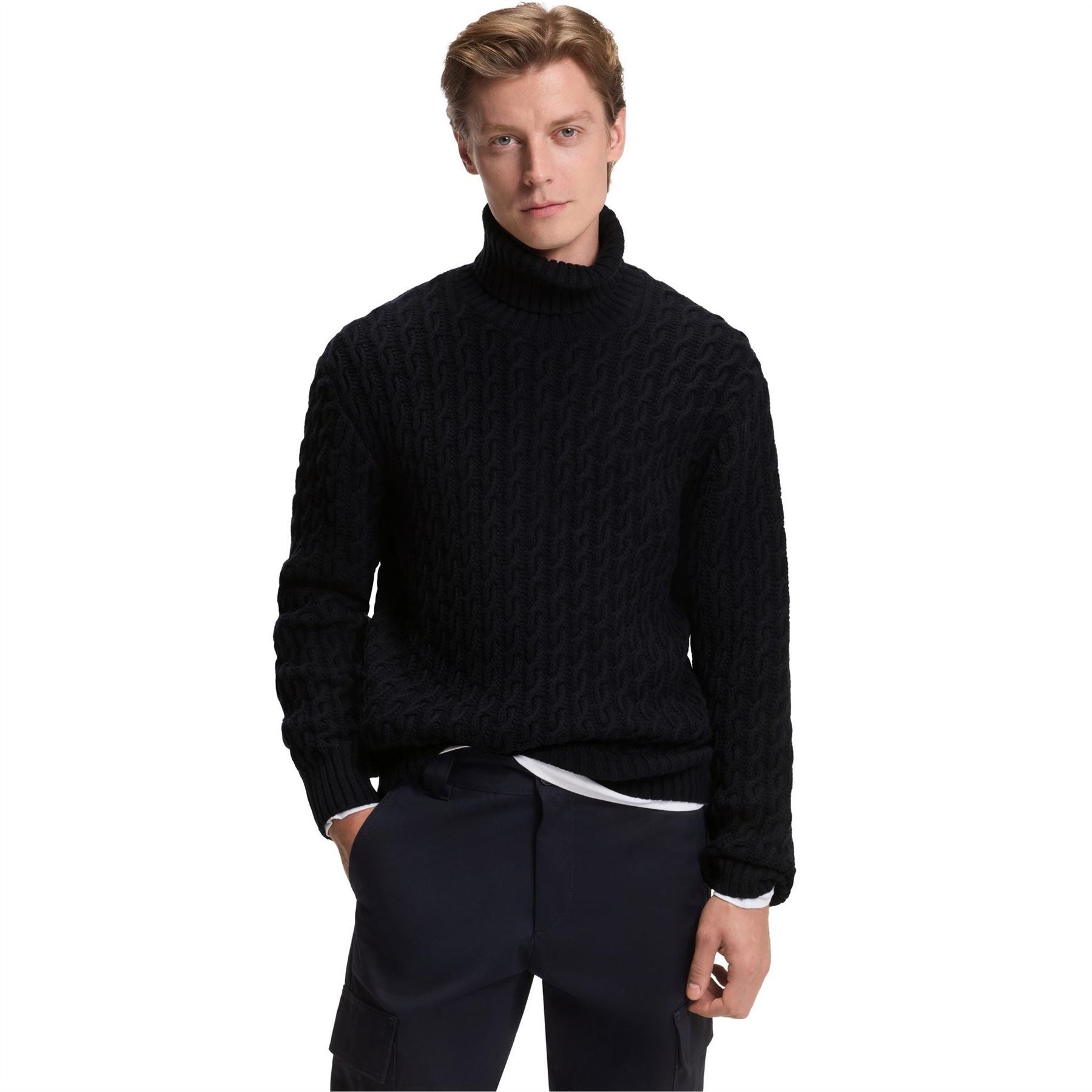 Boss Hbb Herrero Knitted Double Breasted Jumper