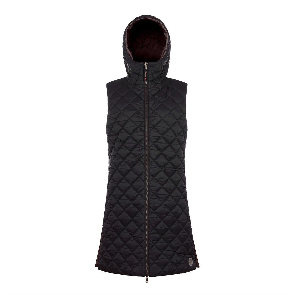 Museum L Hooded Solid Patterned Gilet