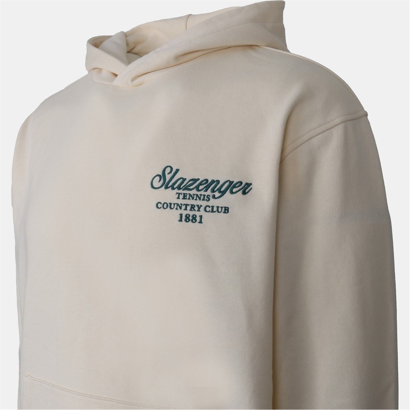 Slazenger Embroidered Hooded Neck Long Sleeve Sweatshirt