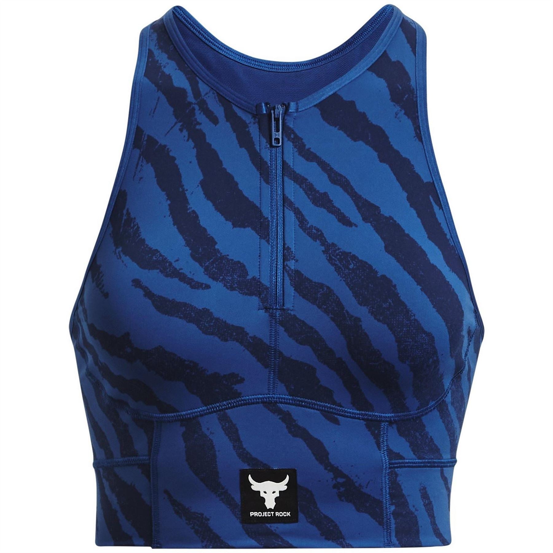 Under Armour Womens Project Rock Meridian Zip Tank Top