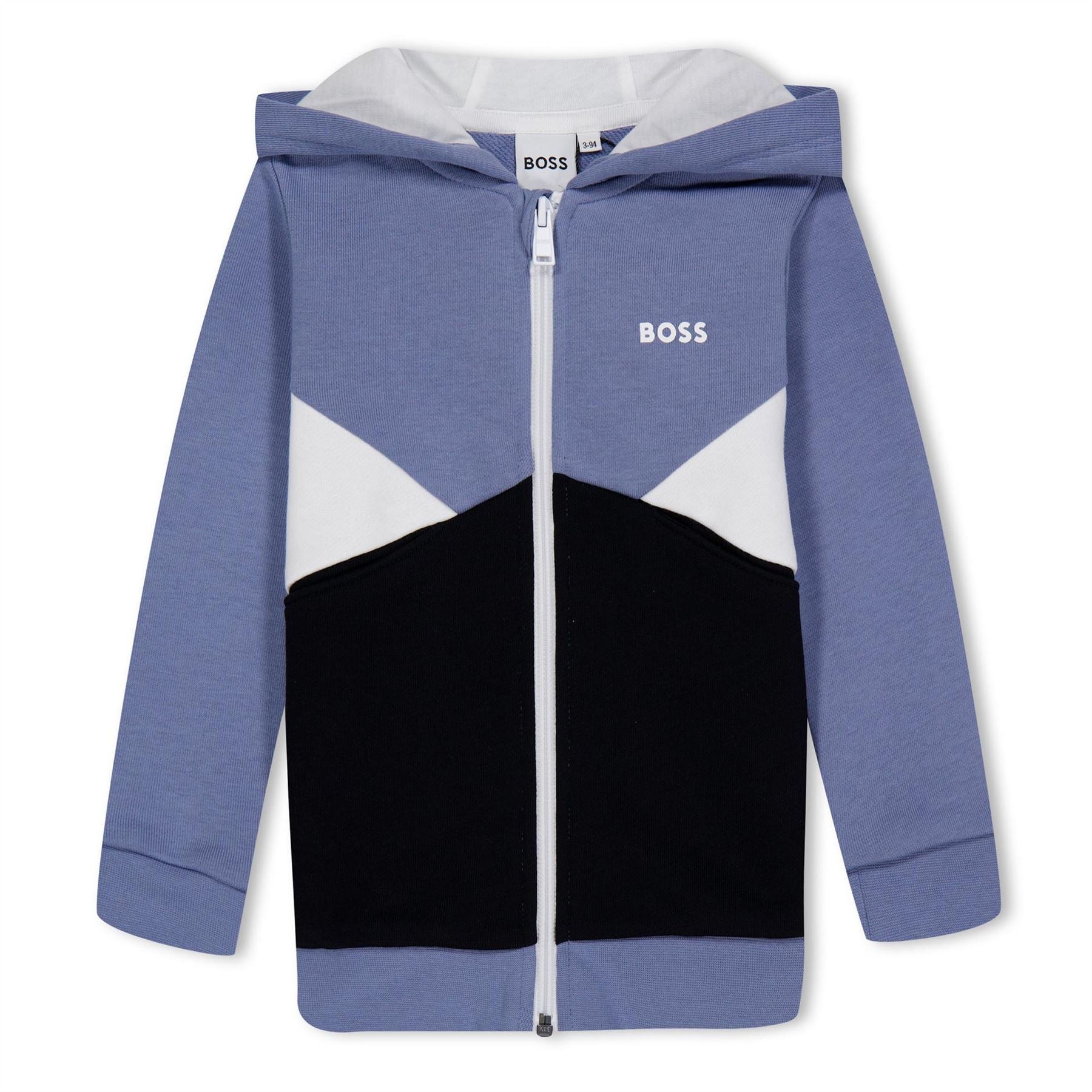 Boss Colourblock Zip Hoodie, Colourblock Design