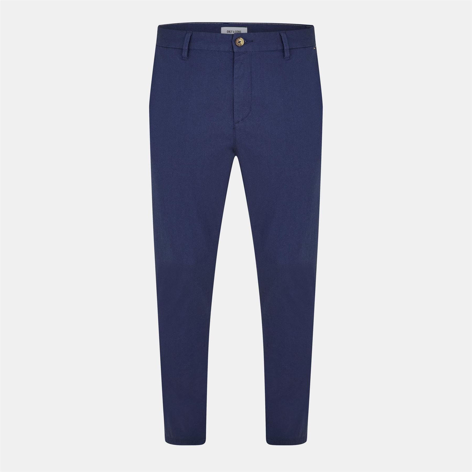 Only Solid Patterned Slim Trousers