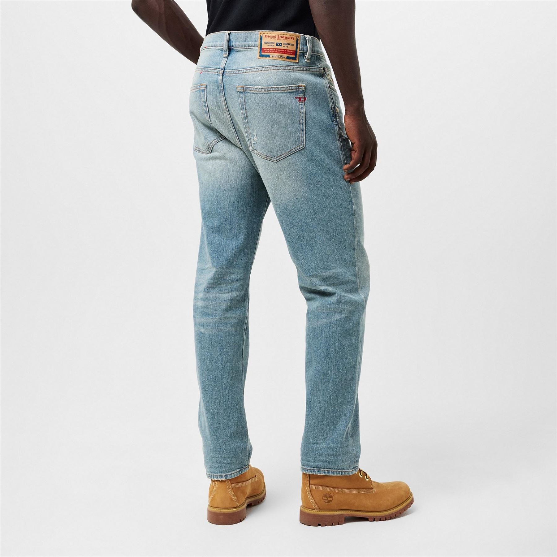 Diesel Vkr Ptln Five Pocket Straight Leg Jeans