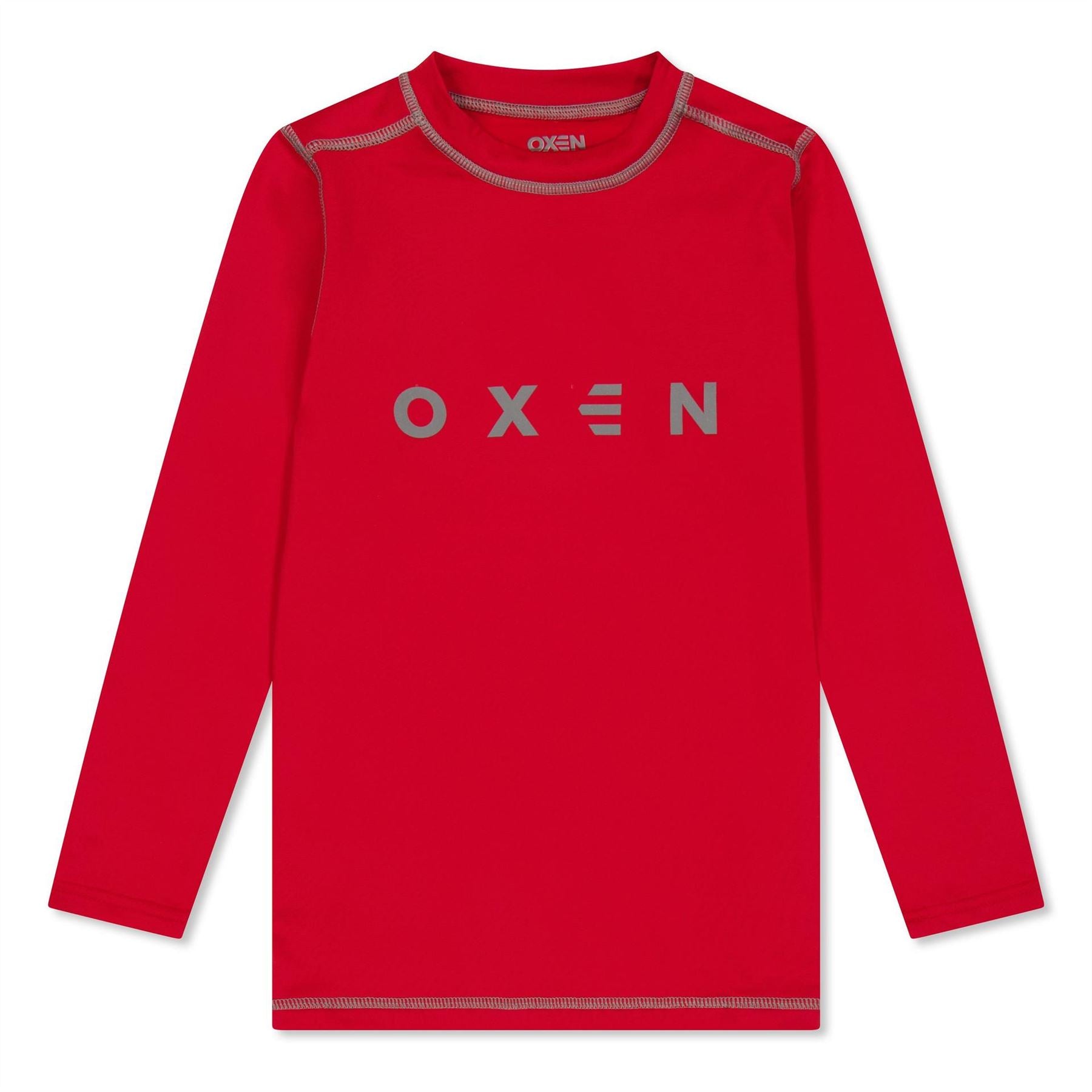 OXEN Crew Neck Long Sleeve Snug Fit Athletic Jersey