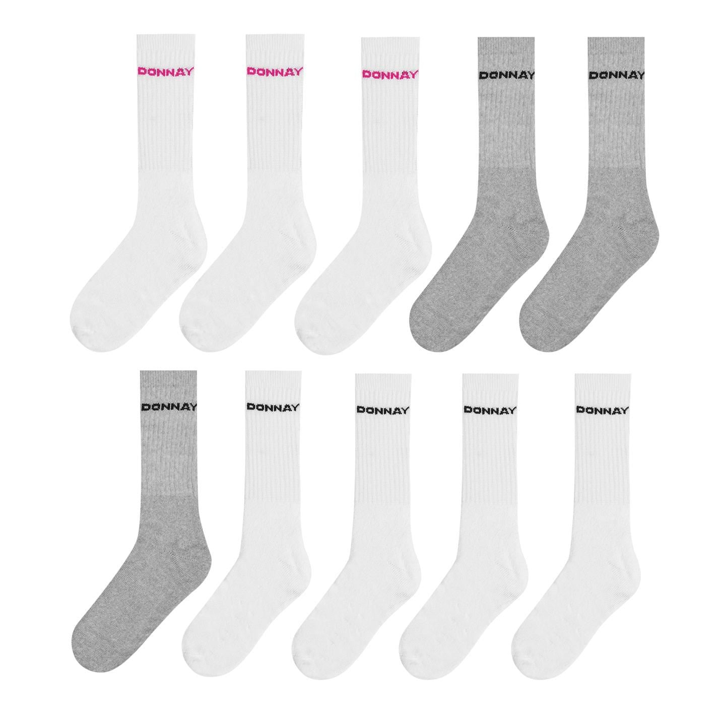 Donnay 10 Pack Crew Socks Junior