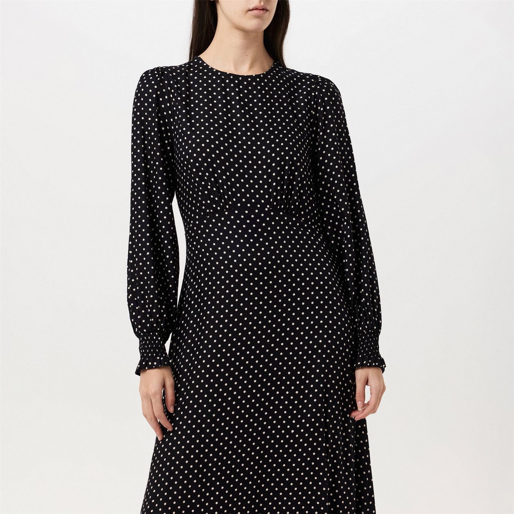 Finery Kimmy Crew Neck Midi A-Line Dress