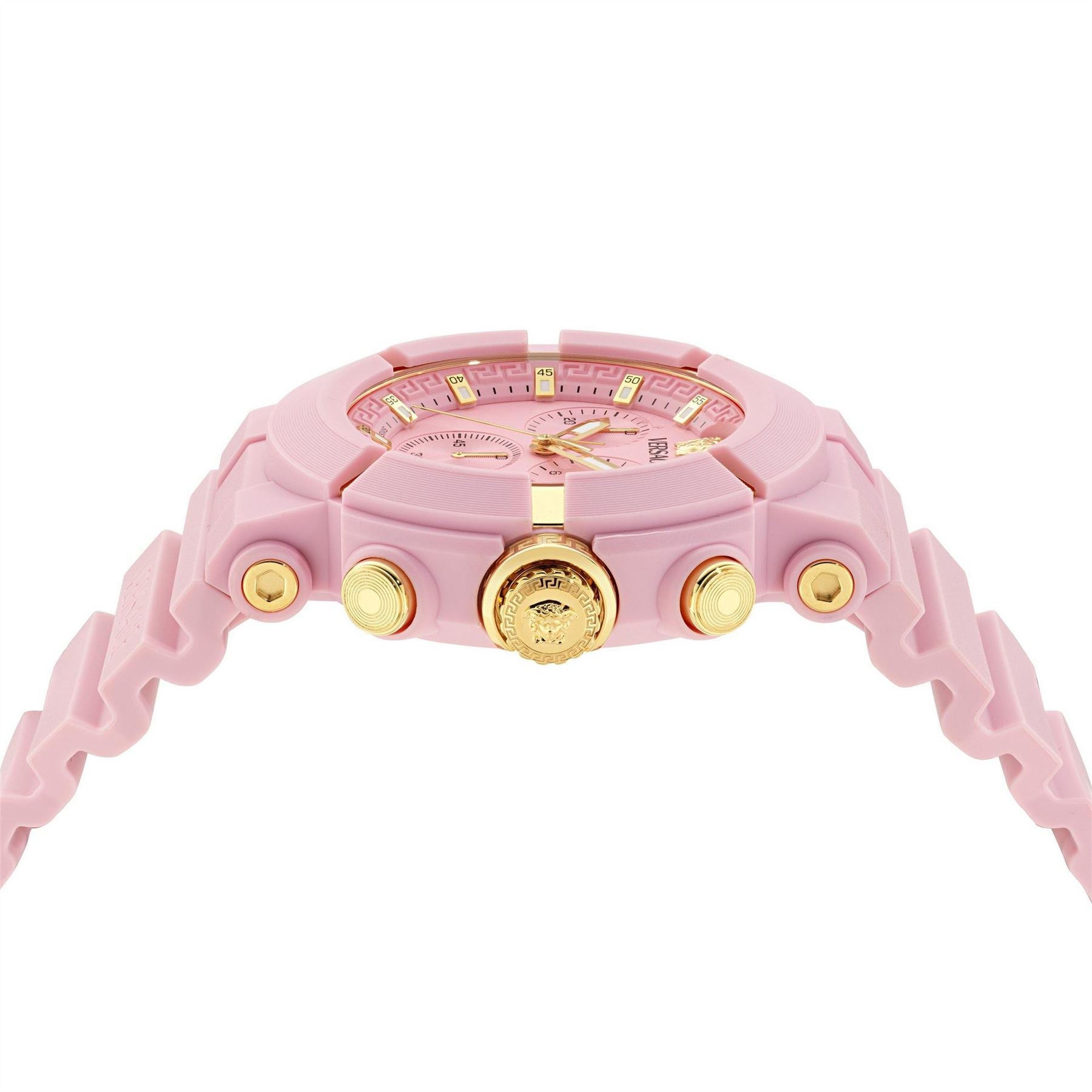 Versace Chronograph Fashion Rubber Bracelet Analogue Watch