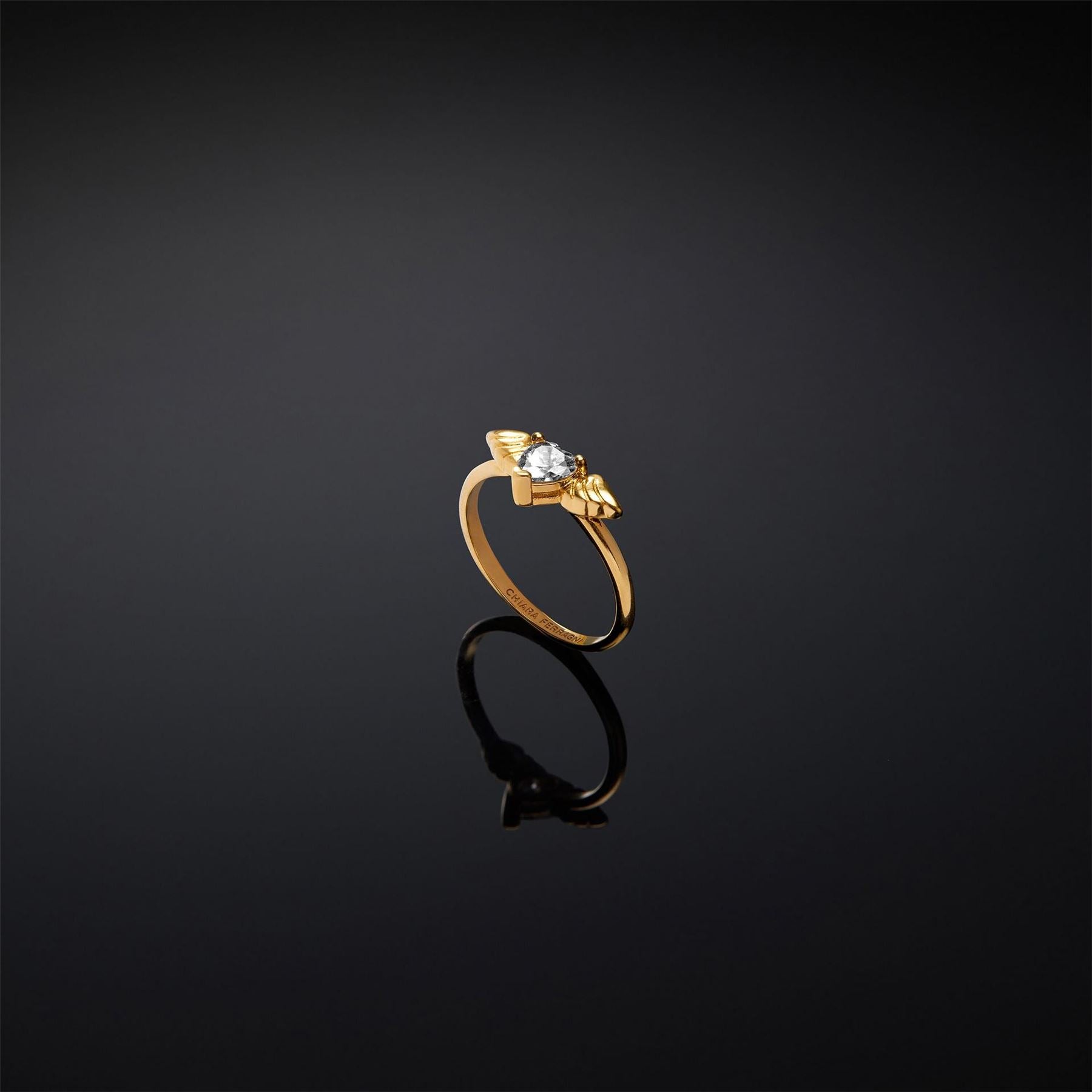 Chiara Ferragni Cupido Band Ring with Charm