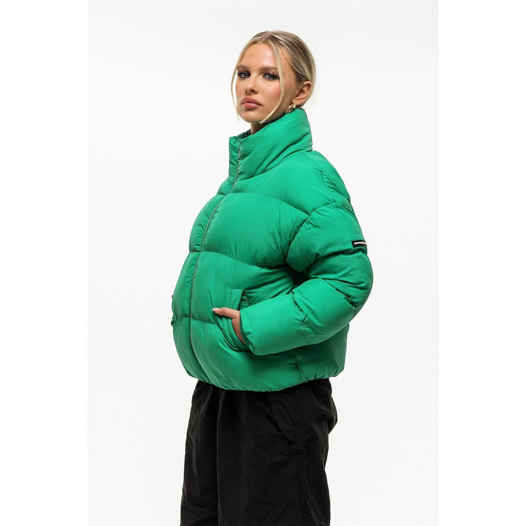 Good For Nothing Womens Technical Funnel Neck Puffer Jacket