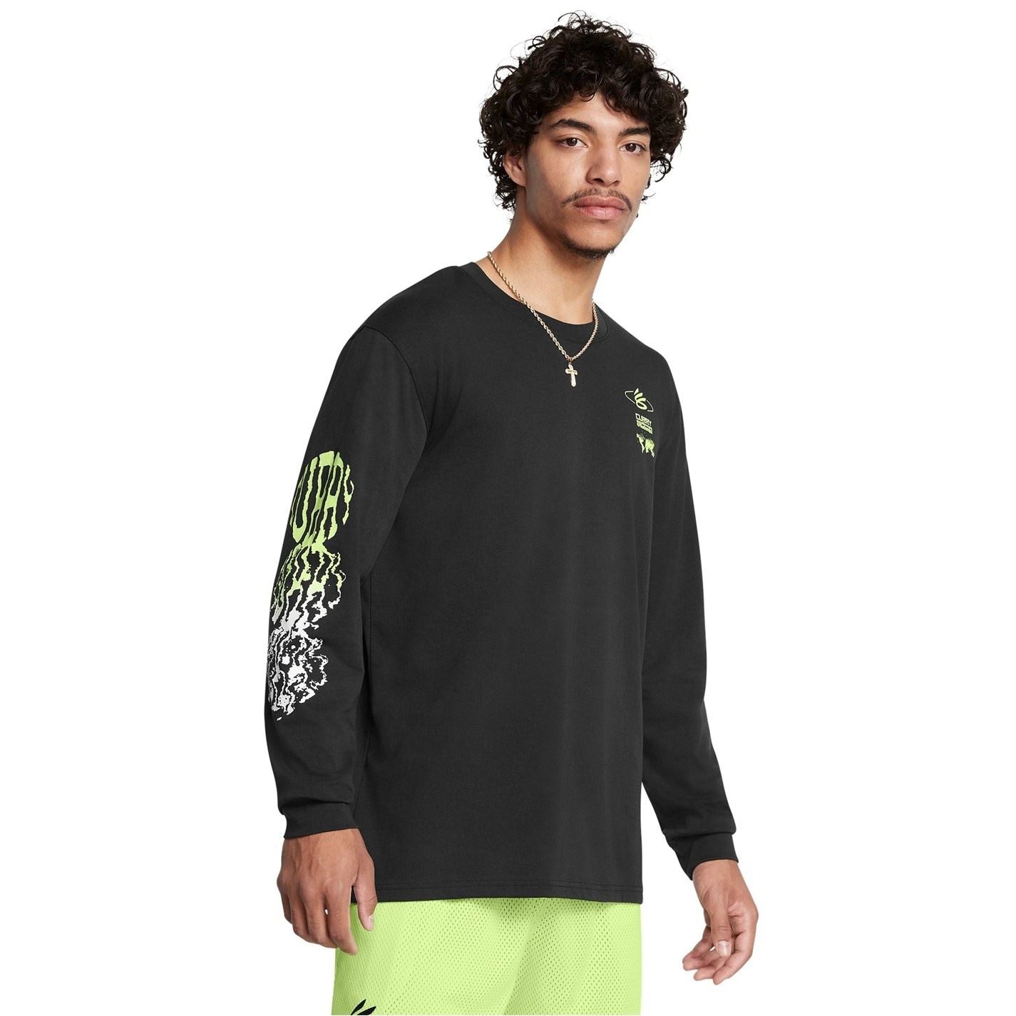 Under Armour Curry Verbiage Heavyweight Long Sleeve T-Shirt Adults