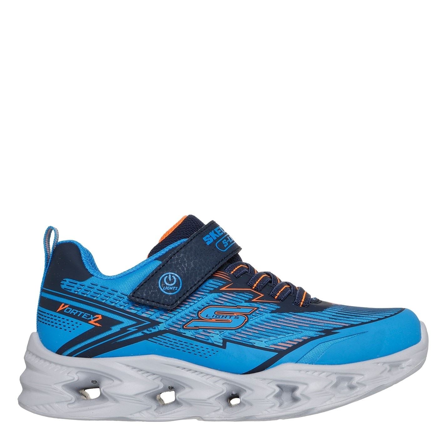 Skechers Lighted Gore  And  Strap Sneaker W 3d P Light Up Trainers Boys