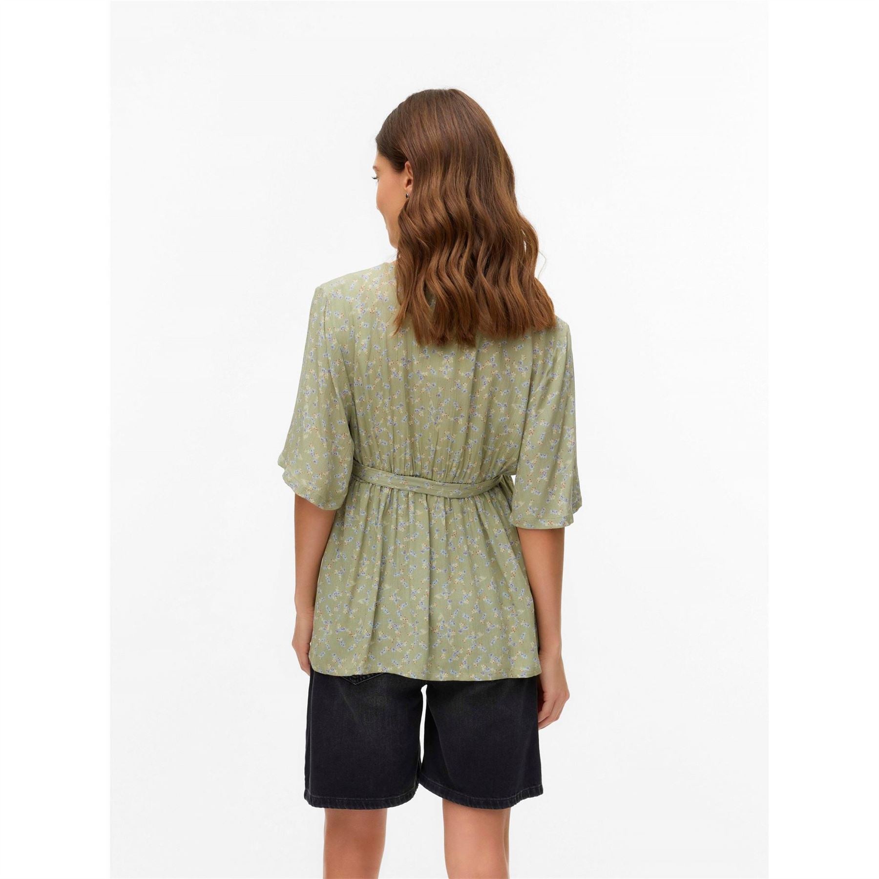 Mamalicious V-Neck Three-Quarter Sleeve Top