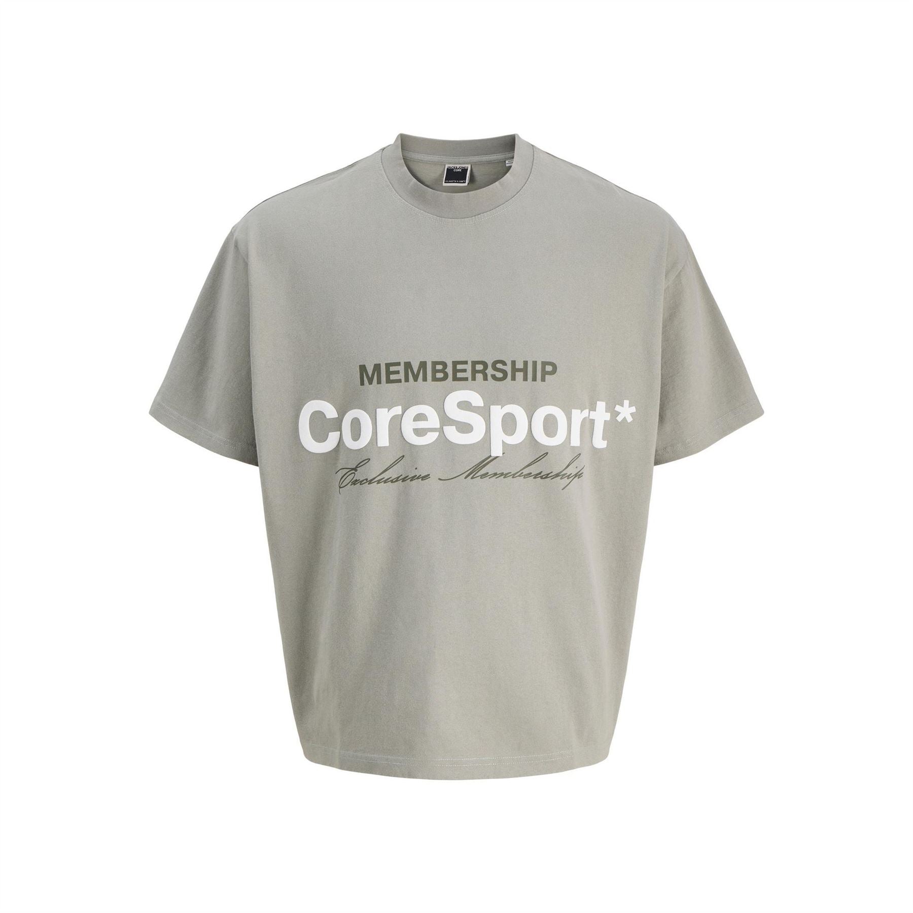 Jack and Jones Regular Fit Lettering Crew Neck T-Shirt