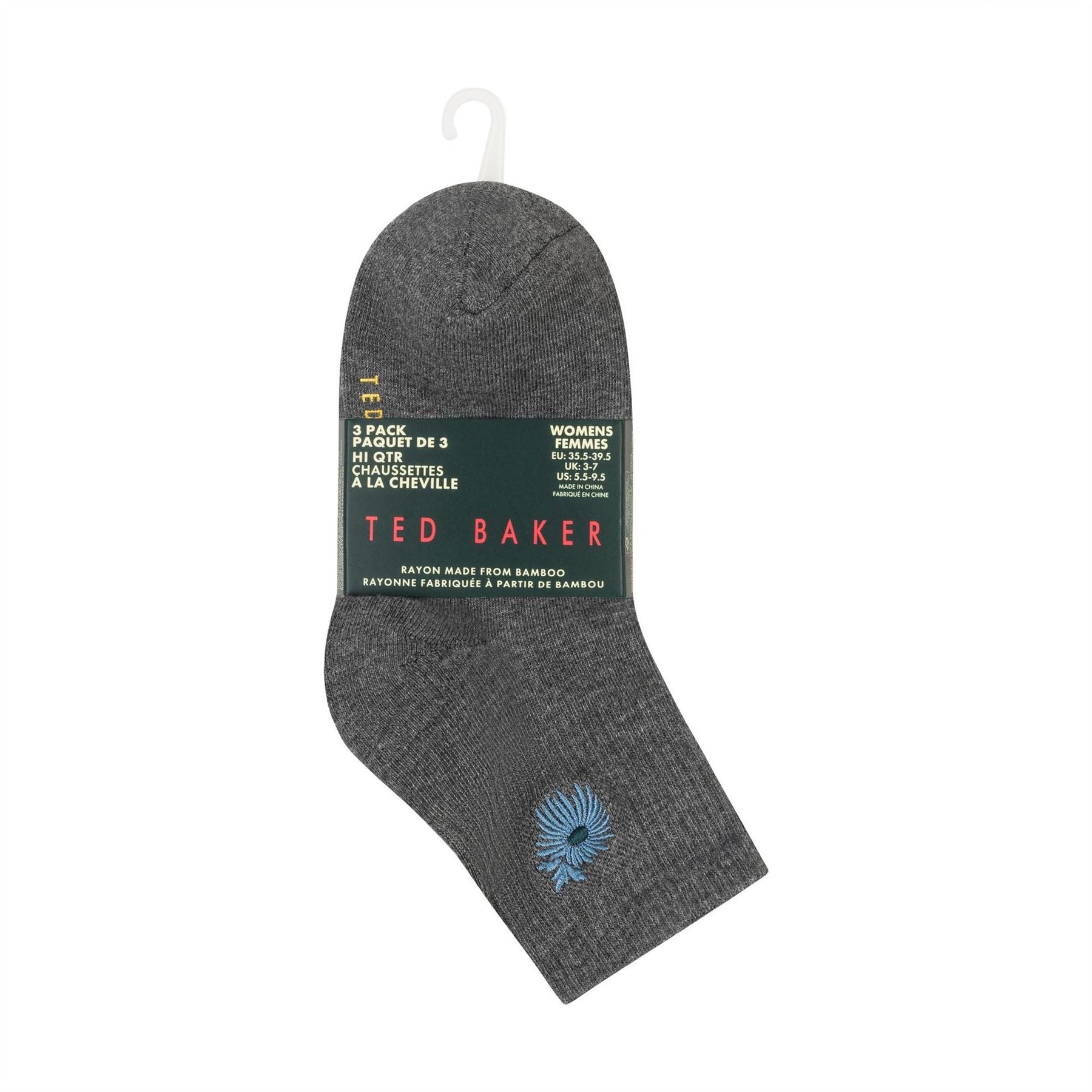 Ted Baker 3 Pack Quarter Socks
