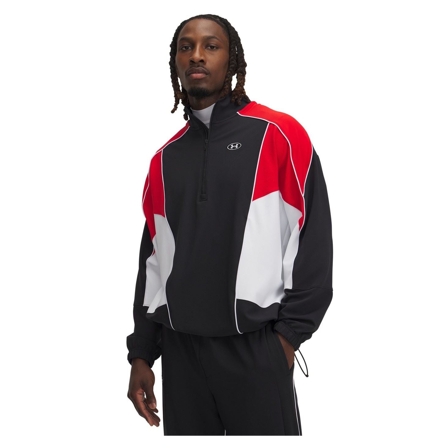 Under Armour Color Block Toggle Cord Hem Track Jacket