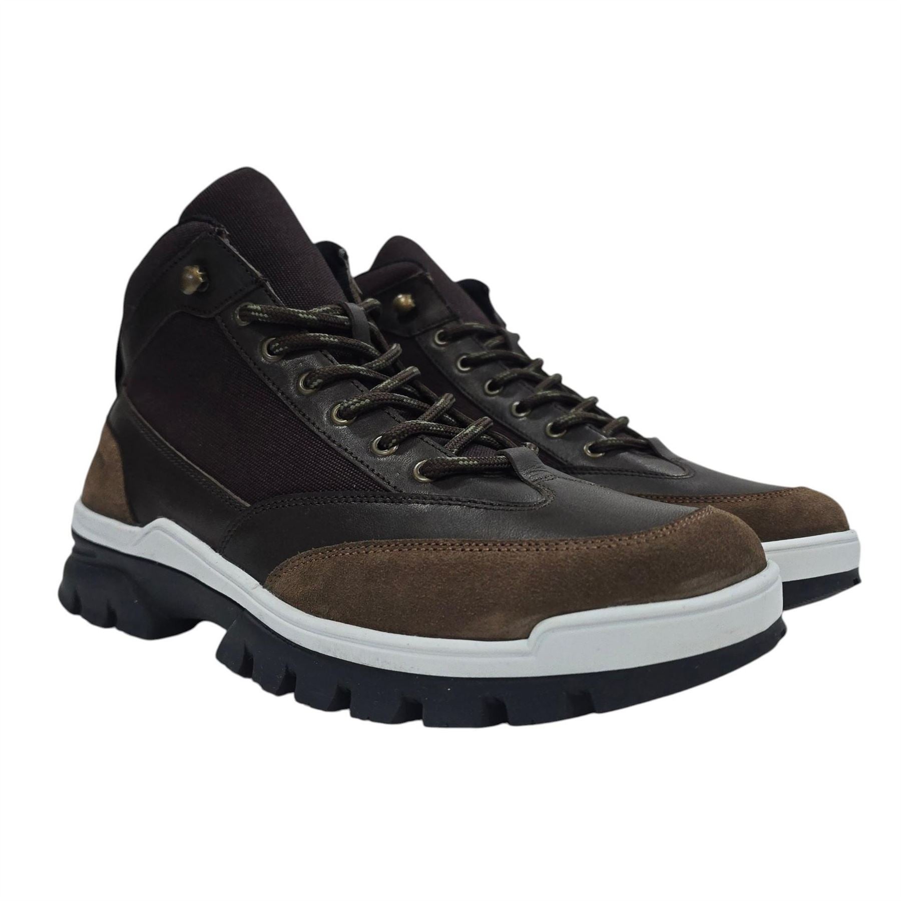 Firetrap Jason Leather Lace Up Hiker Rugged Boots