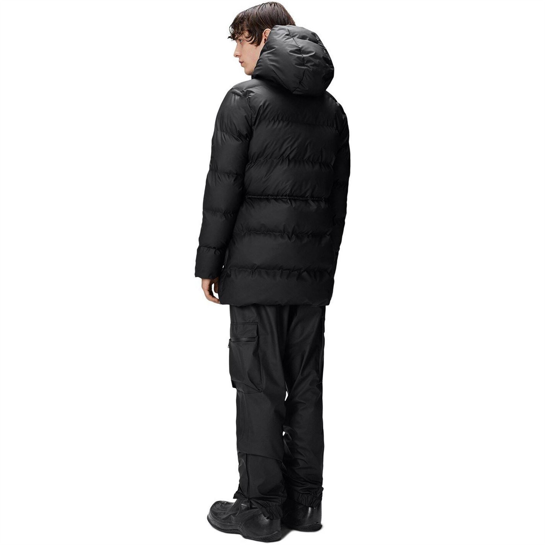 Rains Alta Hooded Long Puffer Jacket