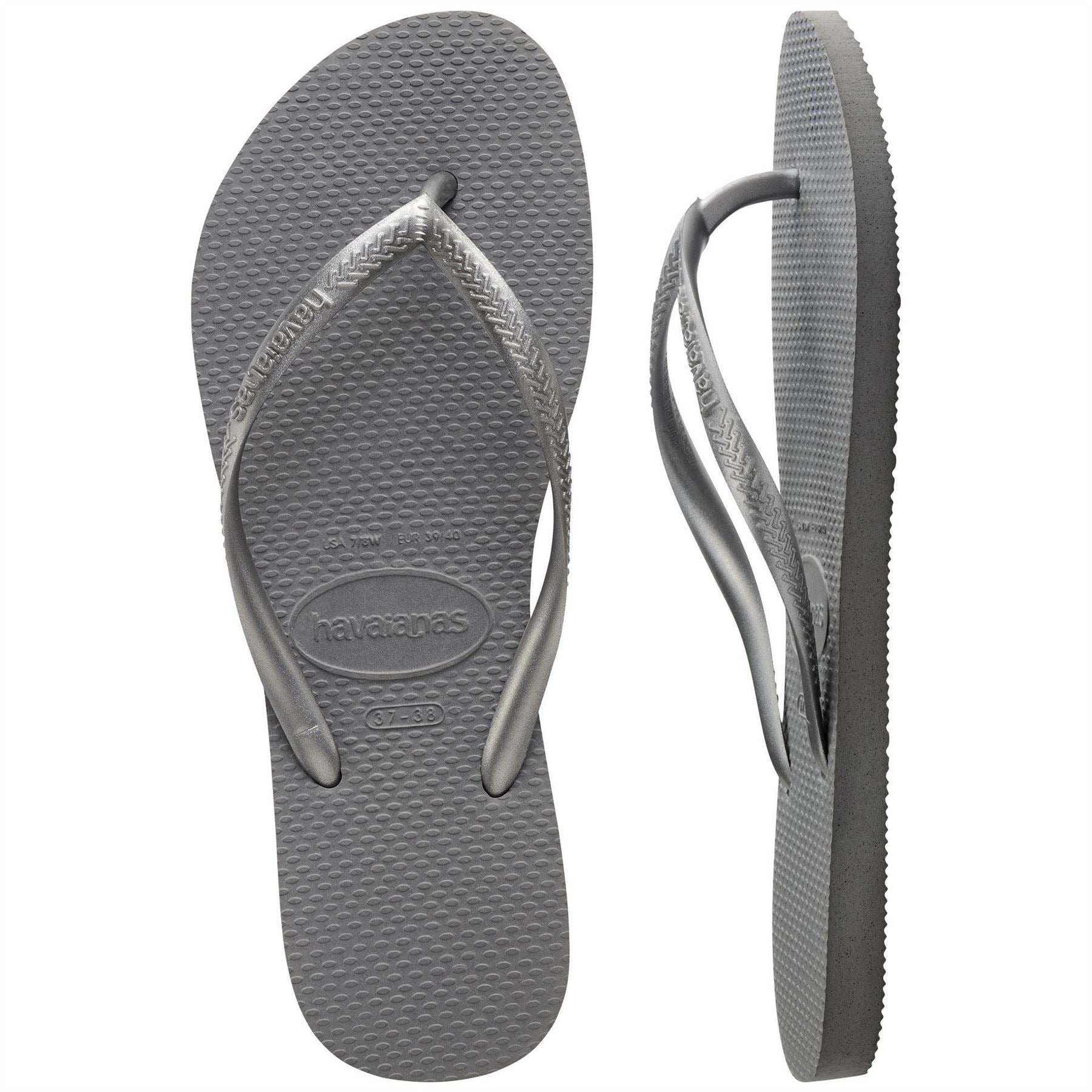Havaianas Kids Slim Steel Grey Flip Flops