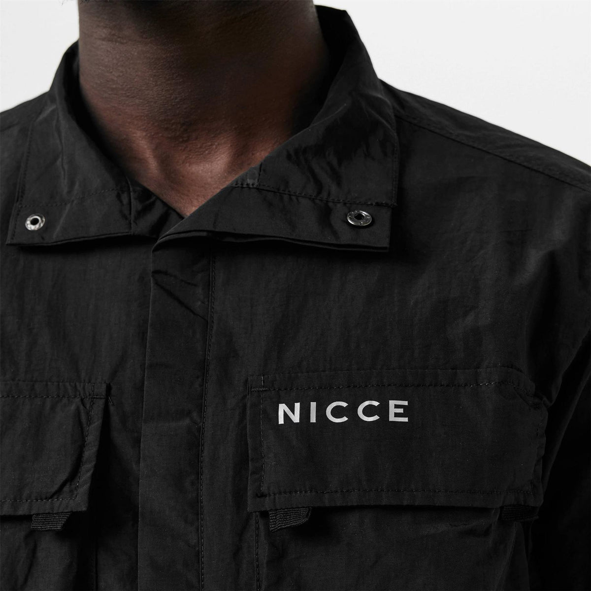 Nicce Statlo Structured Utility Overshirt