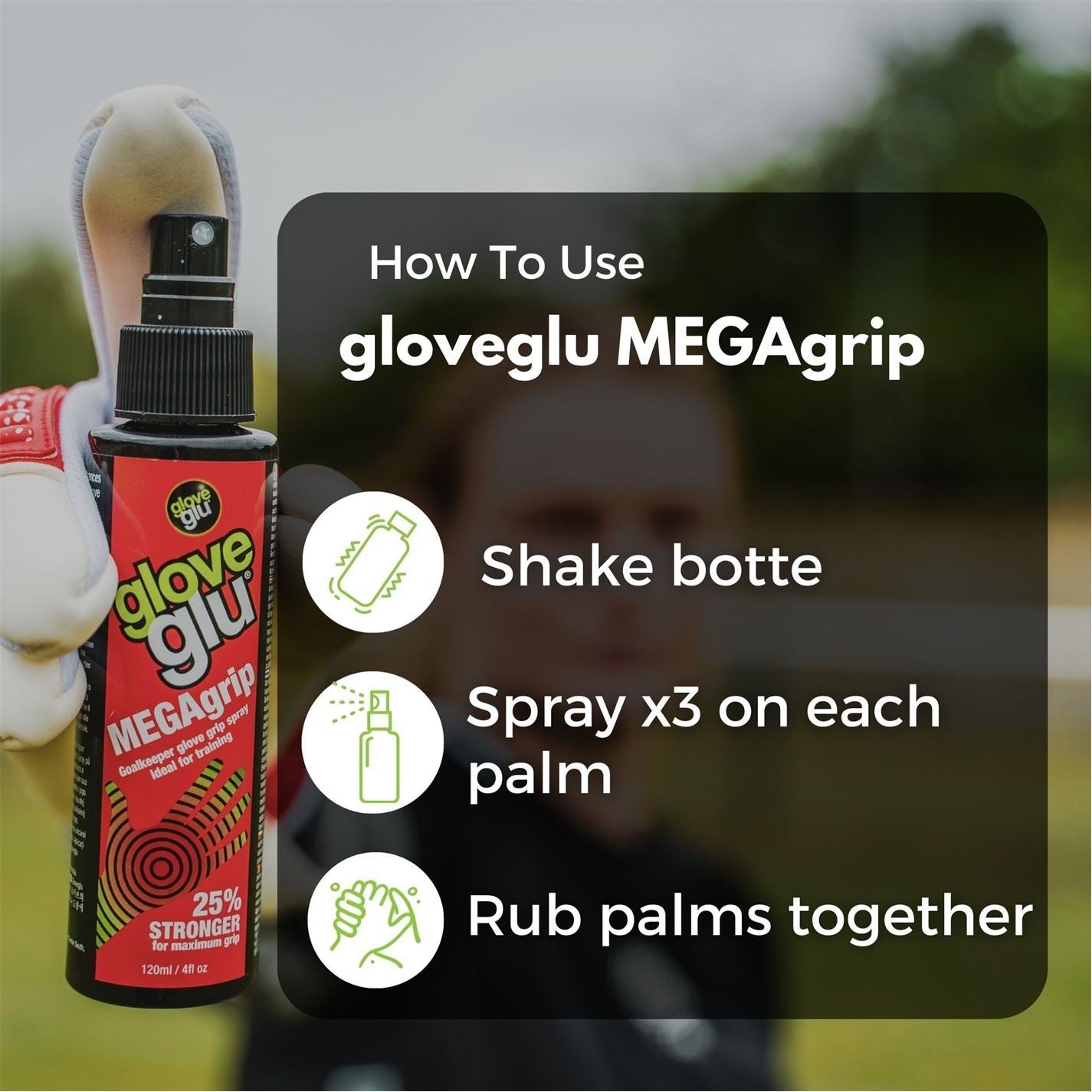 Glove Glu Grip N Fresh Goalkeeper Glove Kit