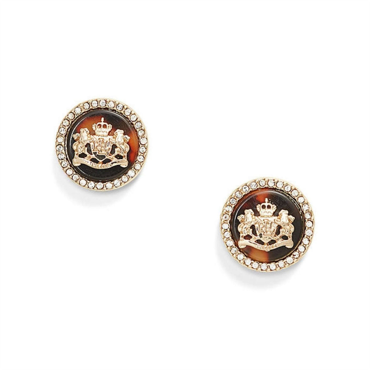 Lauren by Ralph Lauren Ralph Lauren Tortoise  And  Gold Logo Stud Earrings