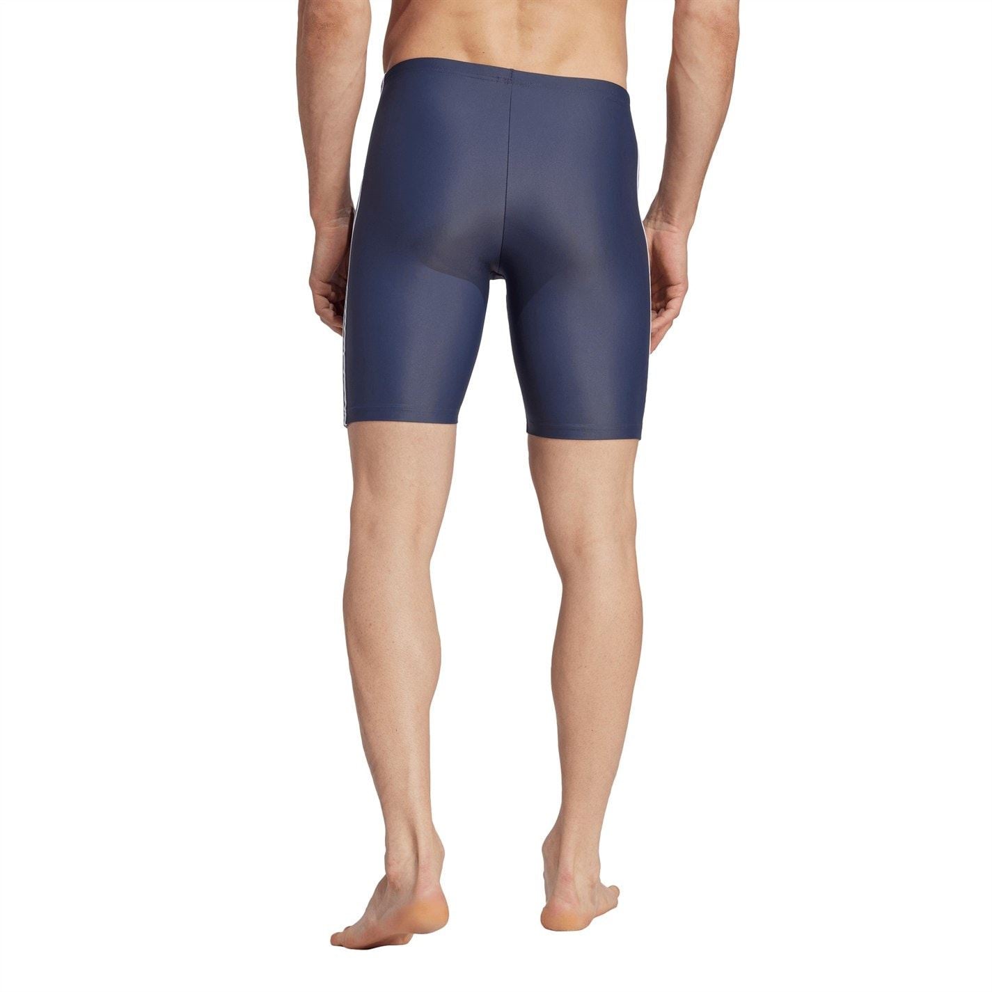 adidas Mens Primeblue 3 Stripes Swim Jammer