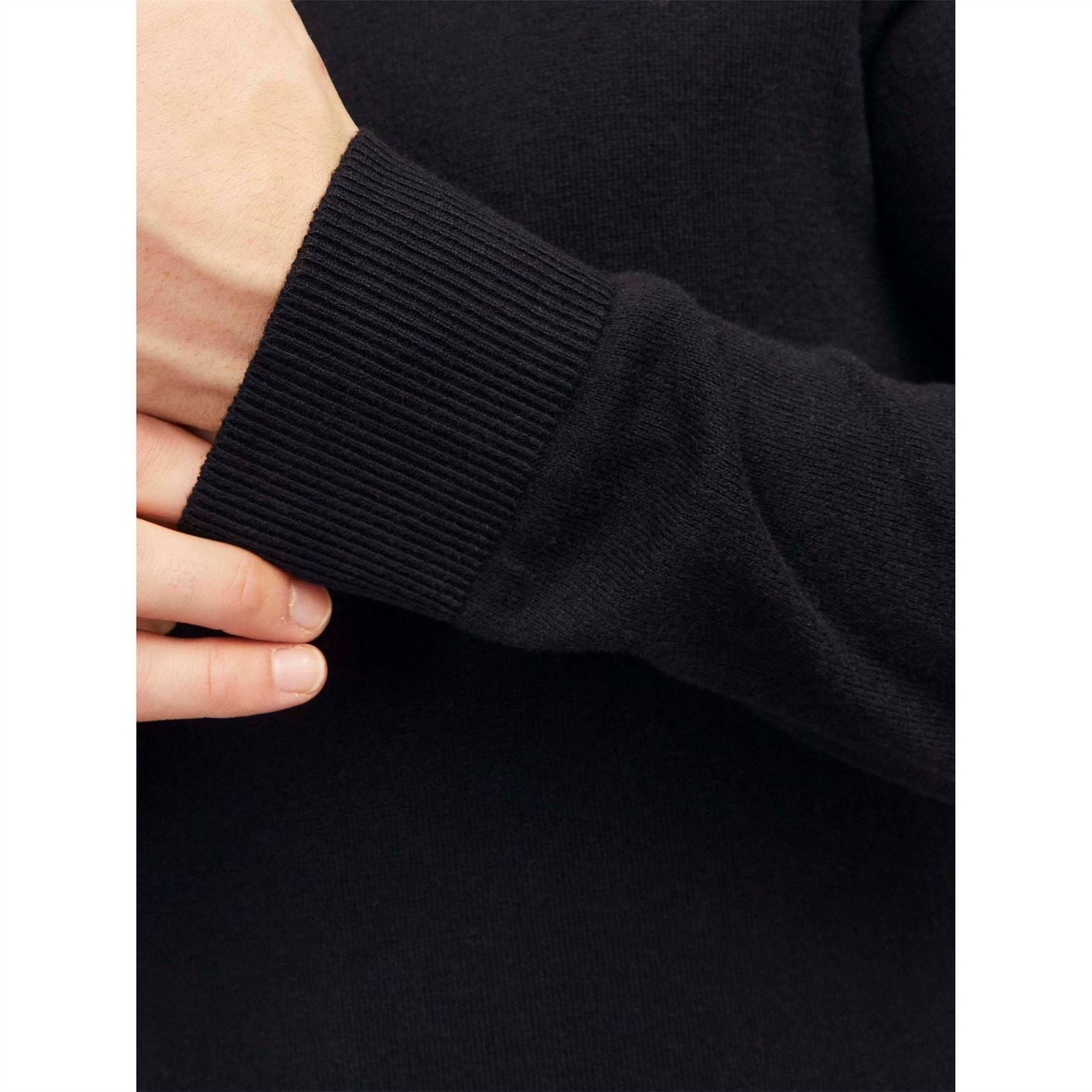 Jack and Jones Mens Emil Half Zip Knitted Top