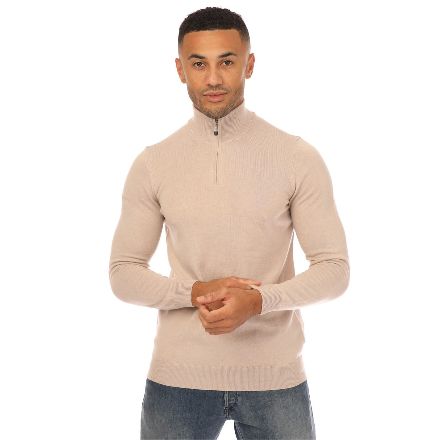 Lyle and Scott Zip Neck Merino Regular Fit Sweater