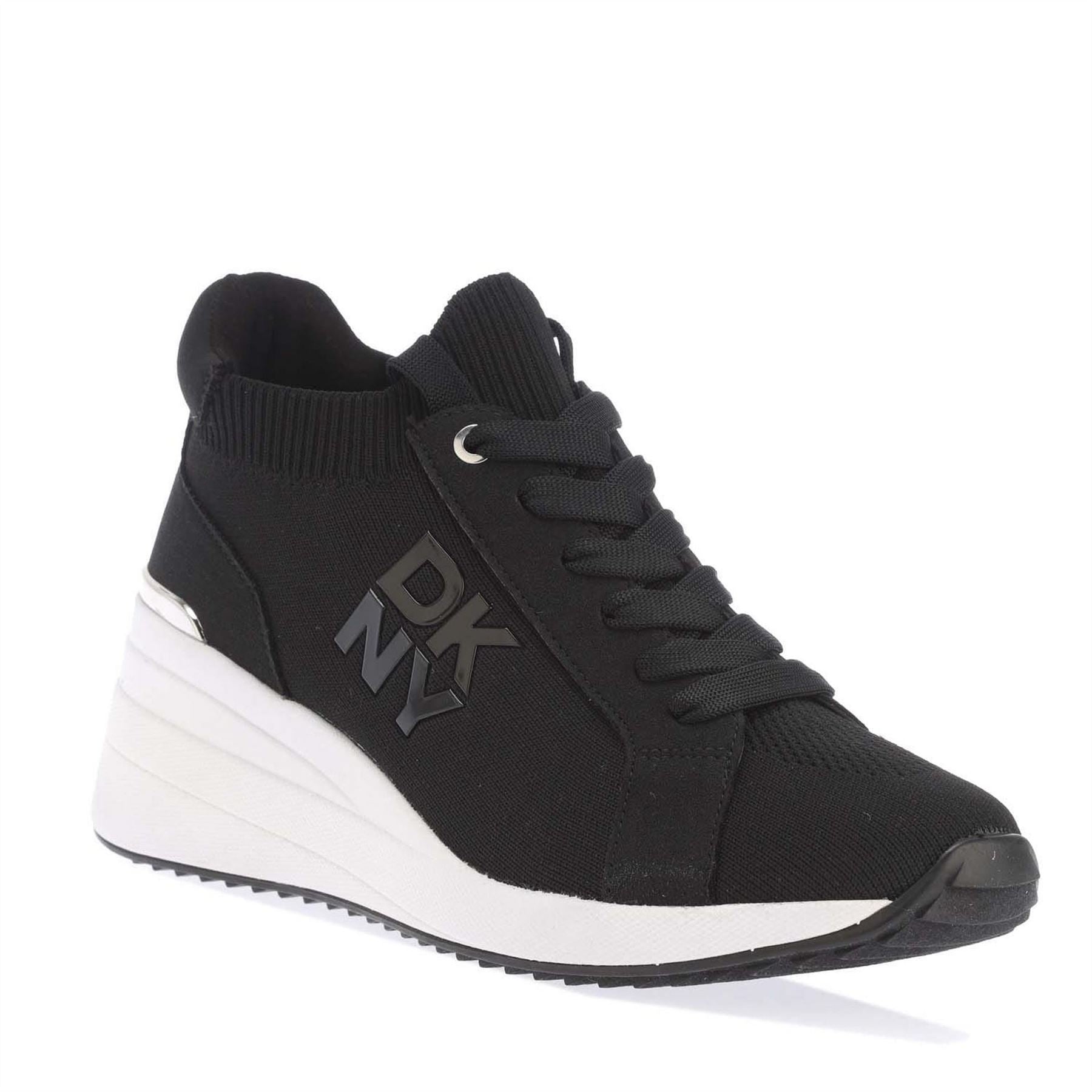 DKNY Lace Up Wedge Trainers