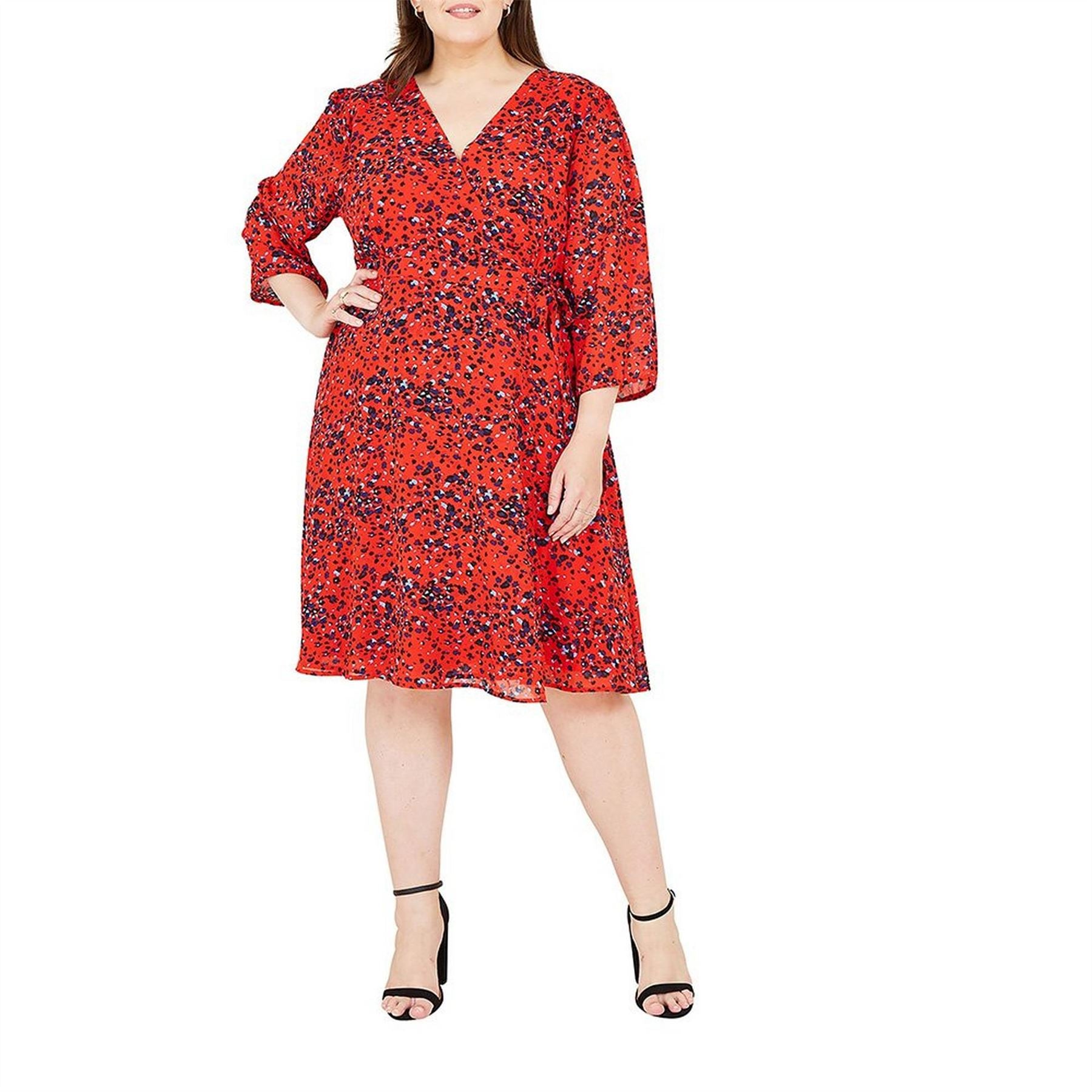 Yumi Animal Print Wrap Dress
