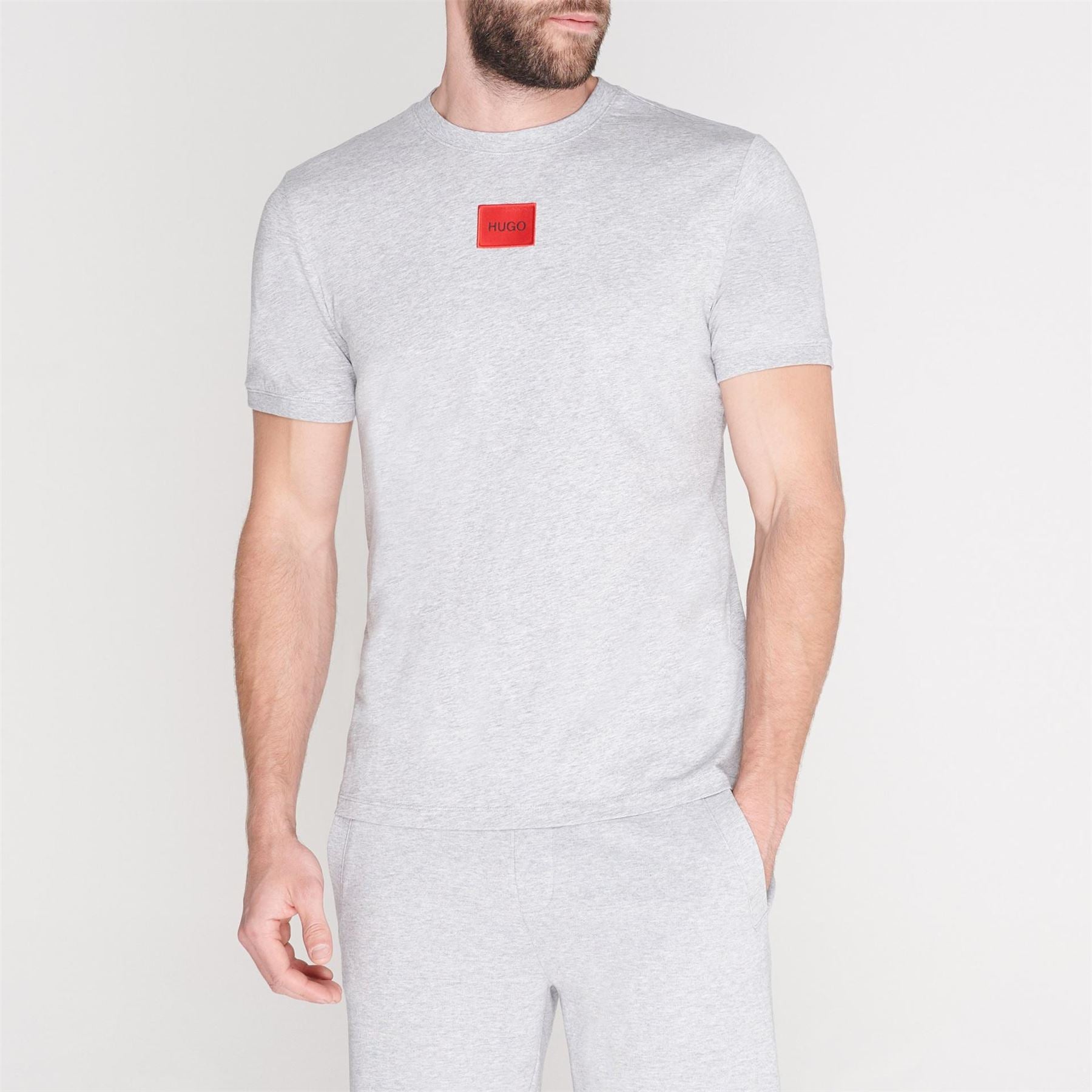Hugo HUGO Diragolino Contemporary T Shirt with Logo Detail
