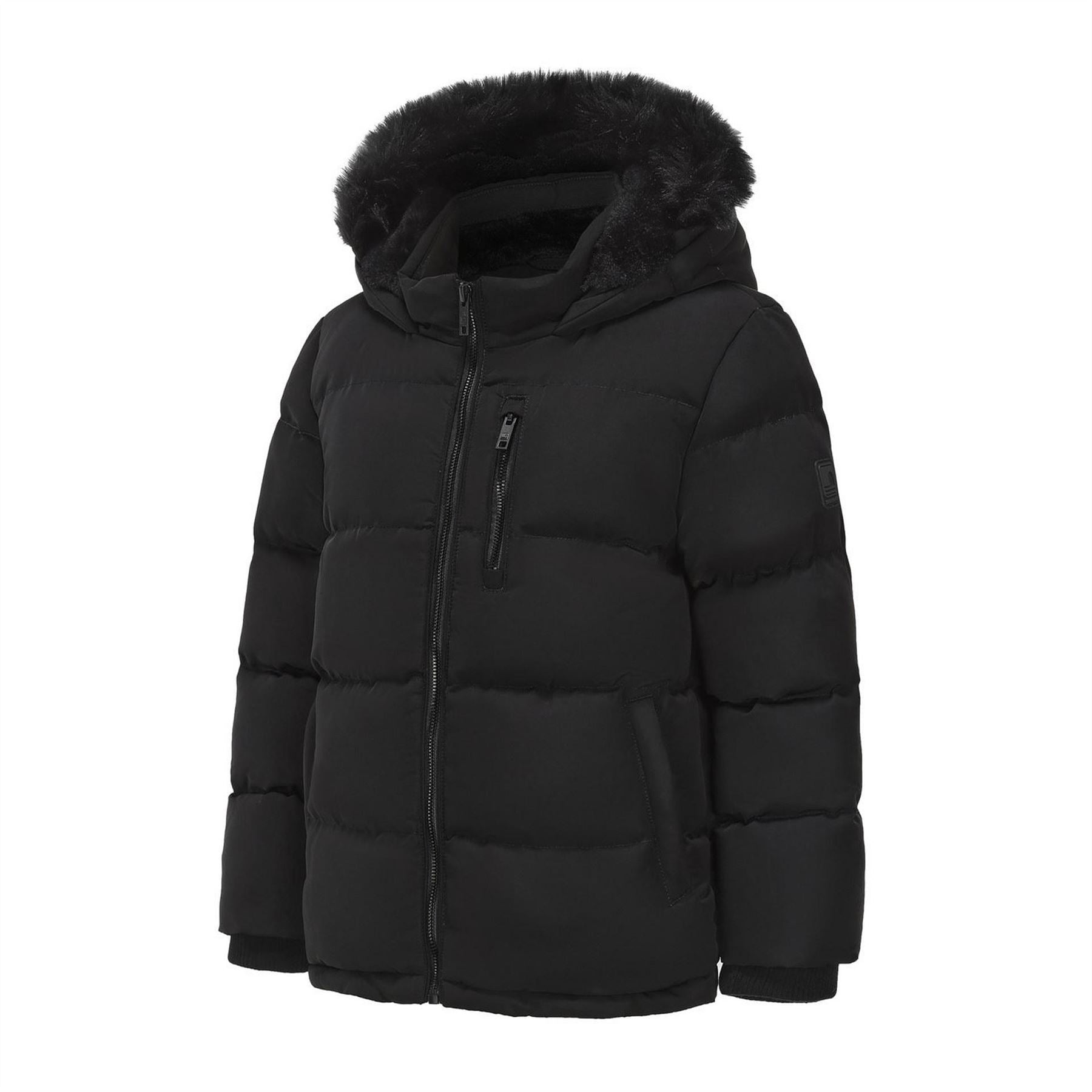 SoulCal Boys 2 Zip Bubble Jacket Junior