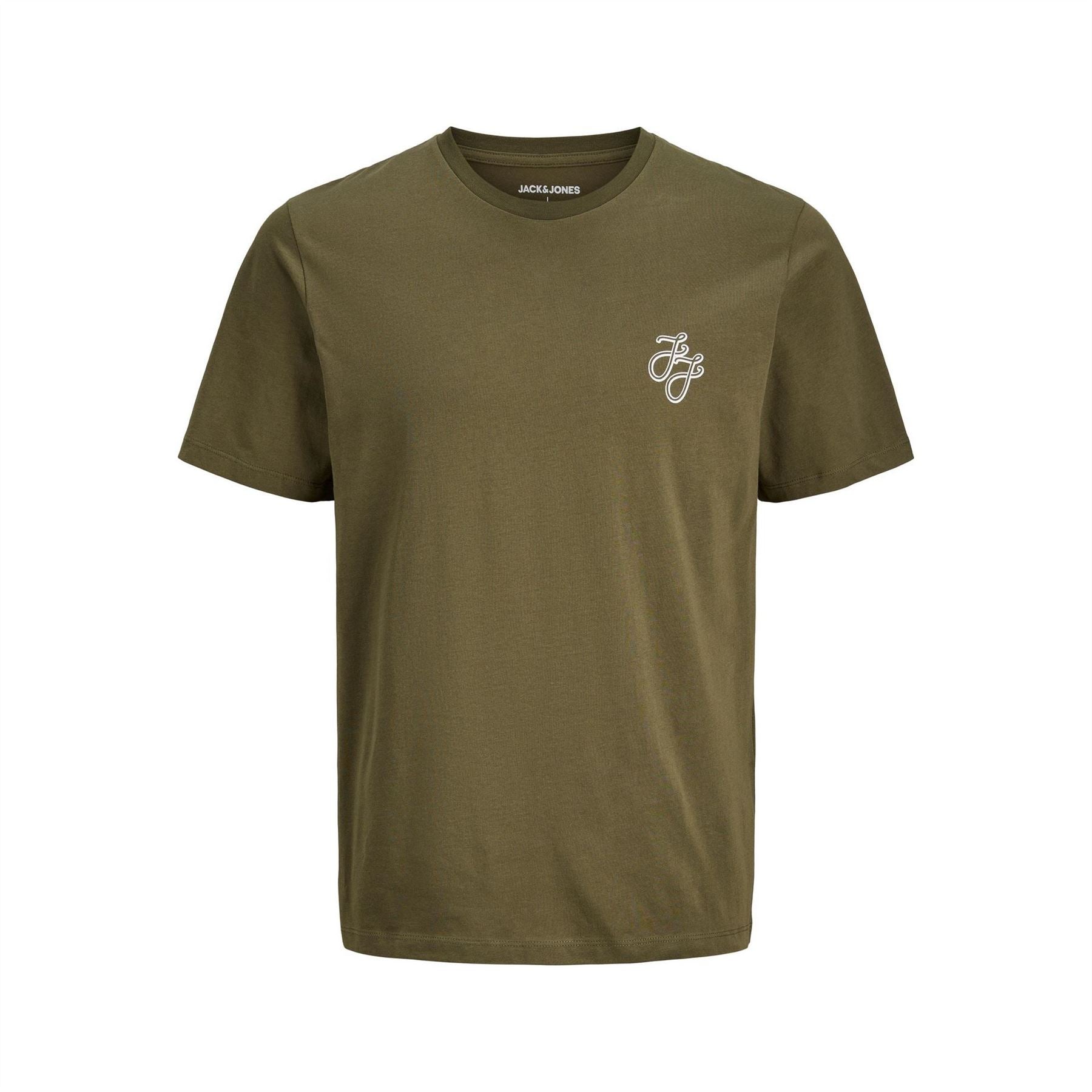 Jack and Jones Mens 5 Pack Short Sleeve T-Shirt