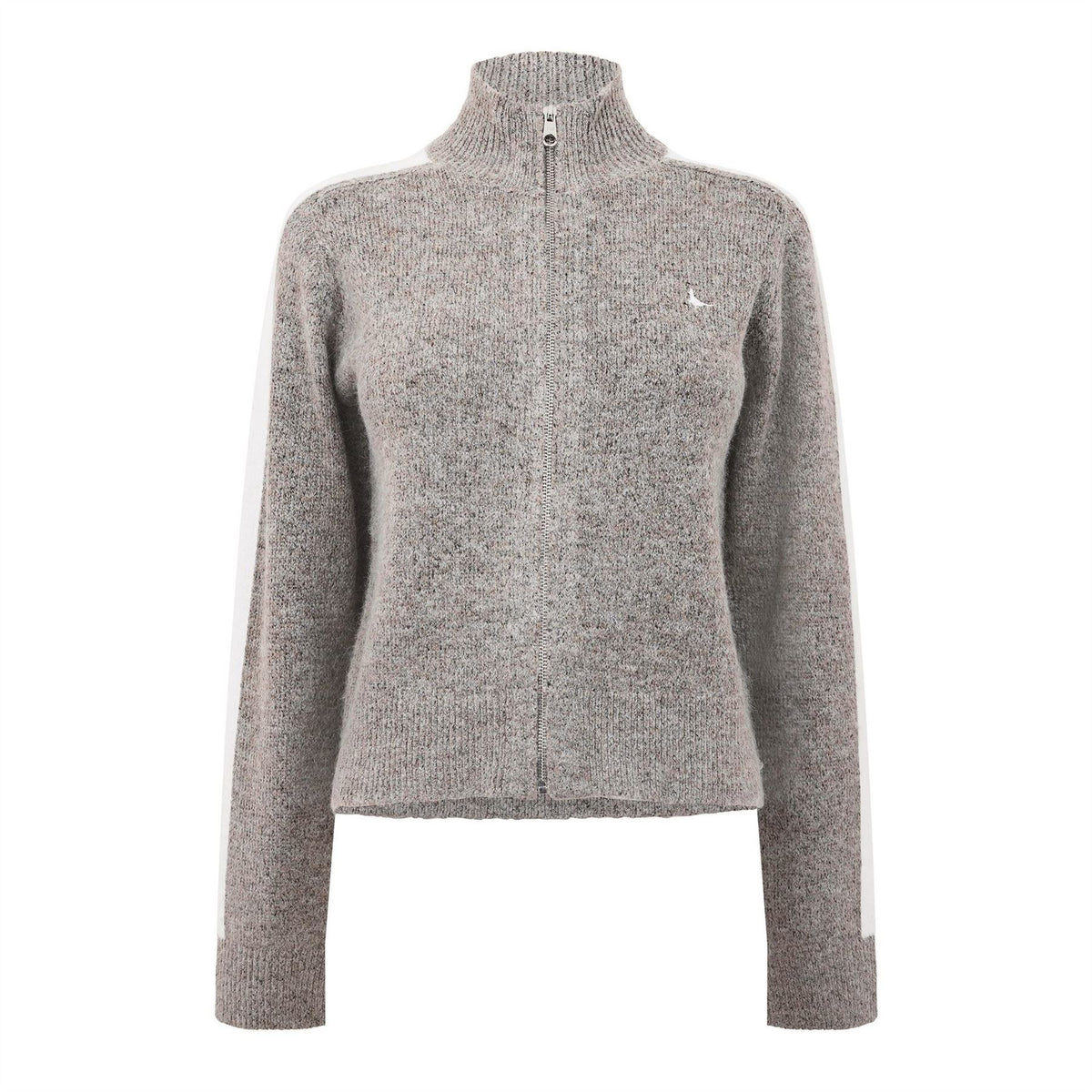 Jack Wills Striped Knit Zip Ld64