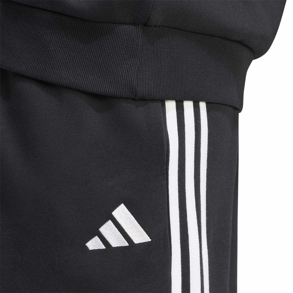 adidas Fleece Tapered Cuff 3 Stripes Joggers M