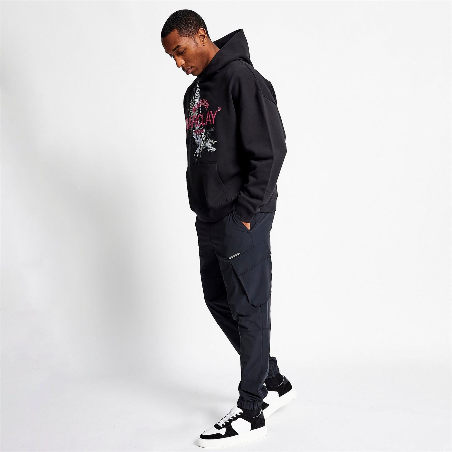 Madison Barclay Swallows Hooded Relaxed Fit Sweatshirt