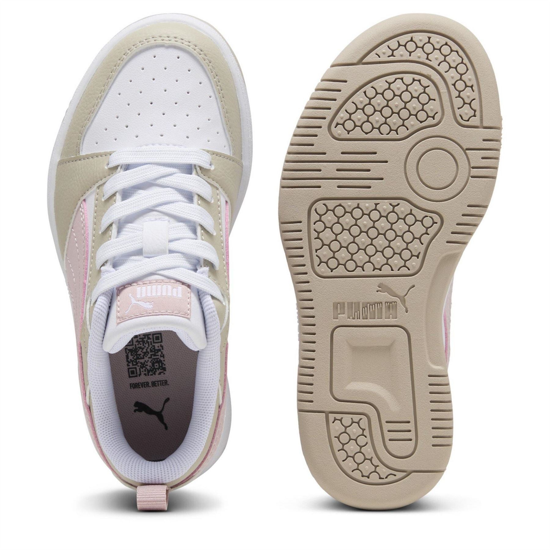 Puma Kids Rebound V6 Low Top Trainers
