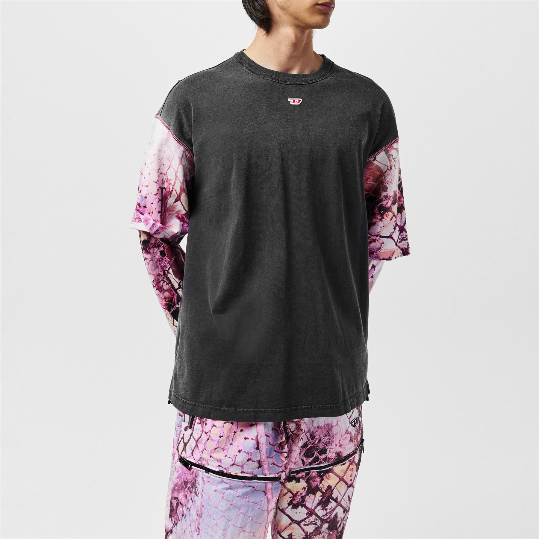 Diesel Layered Sleeve Tee
