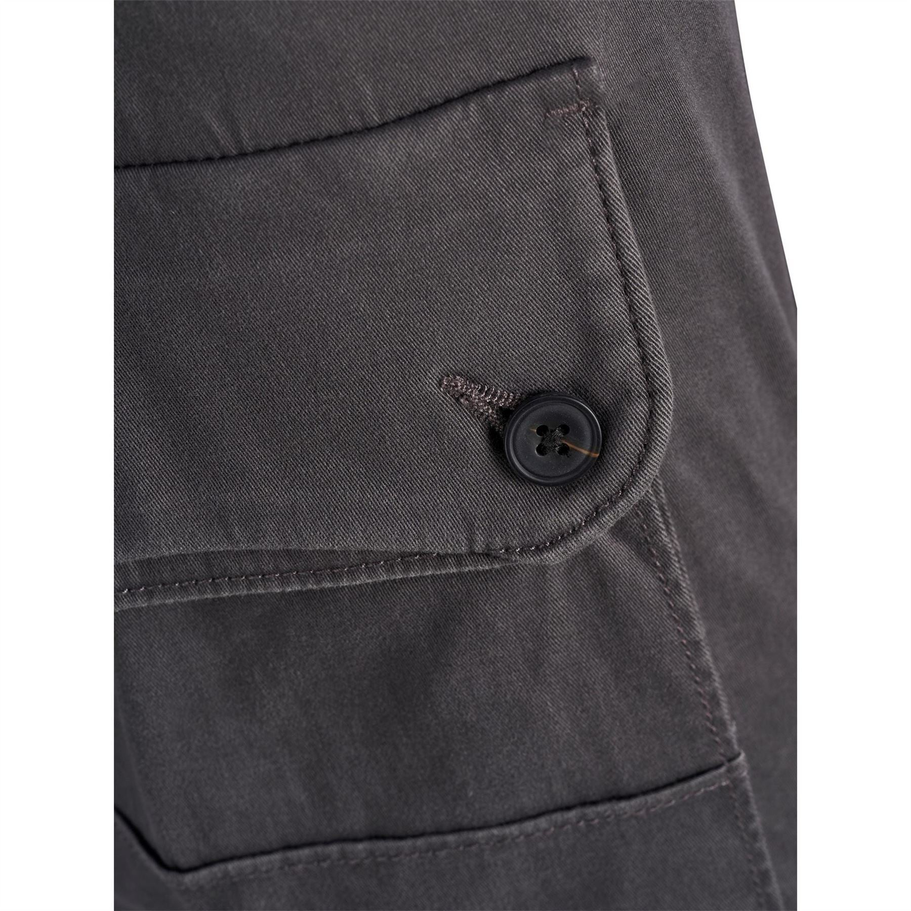 Jack and Jones Solid Patterned Cuffed Cargo Pants