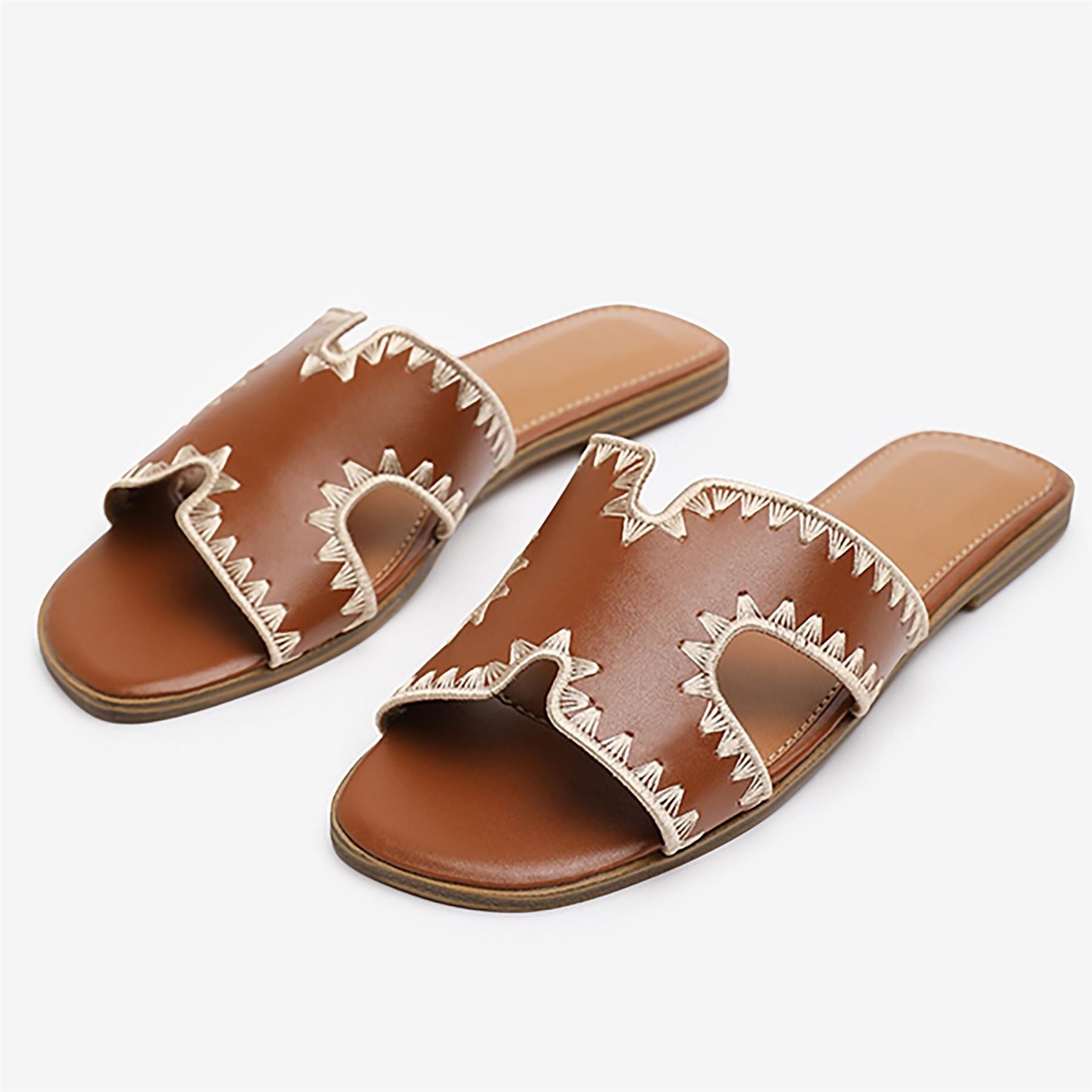 Wheres That From Frankii Open Toe Slide Sandals