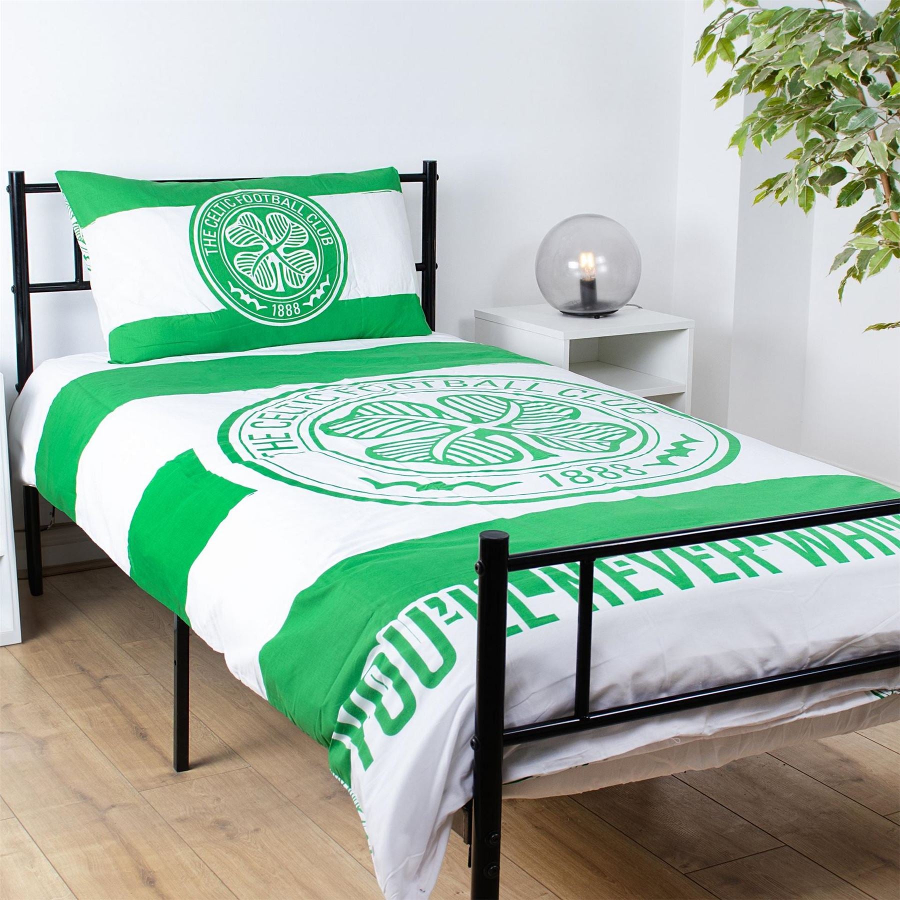 Team Celtic Officially Licensed Bedding Set Single Or Double (1 Duvet Cover 2 Pillowcases)
