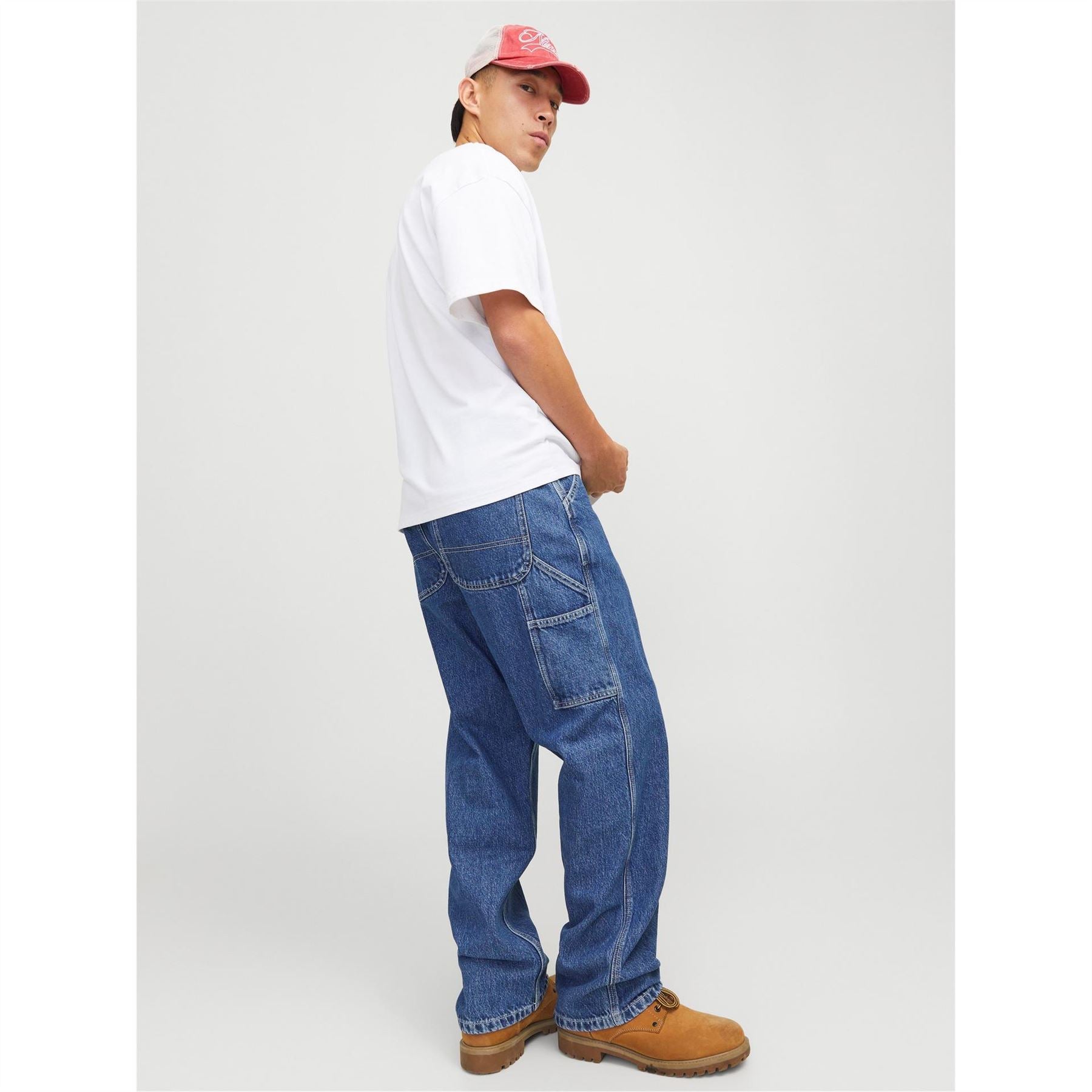 Jack and Jones Alex Relaxed Fit Carpenter Jeans
