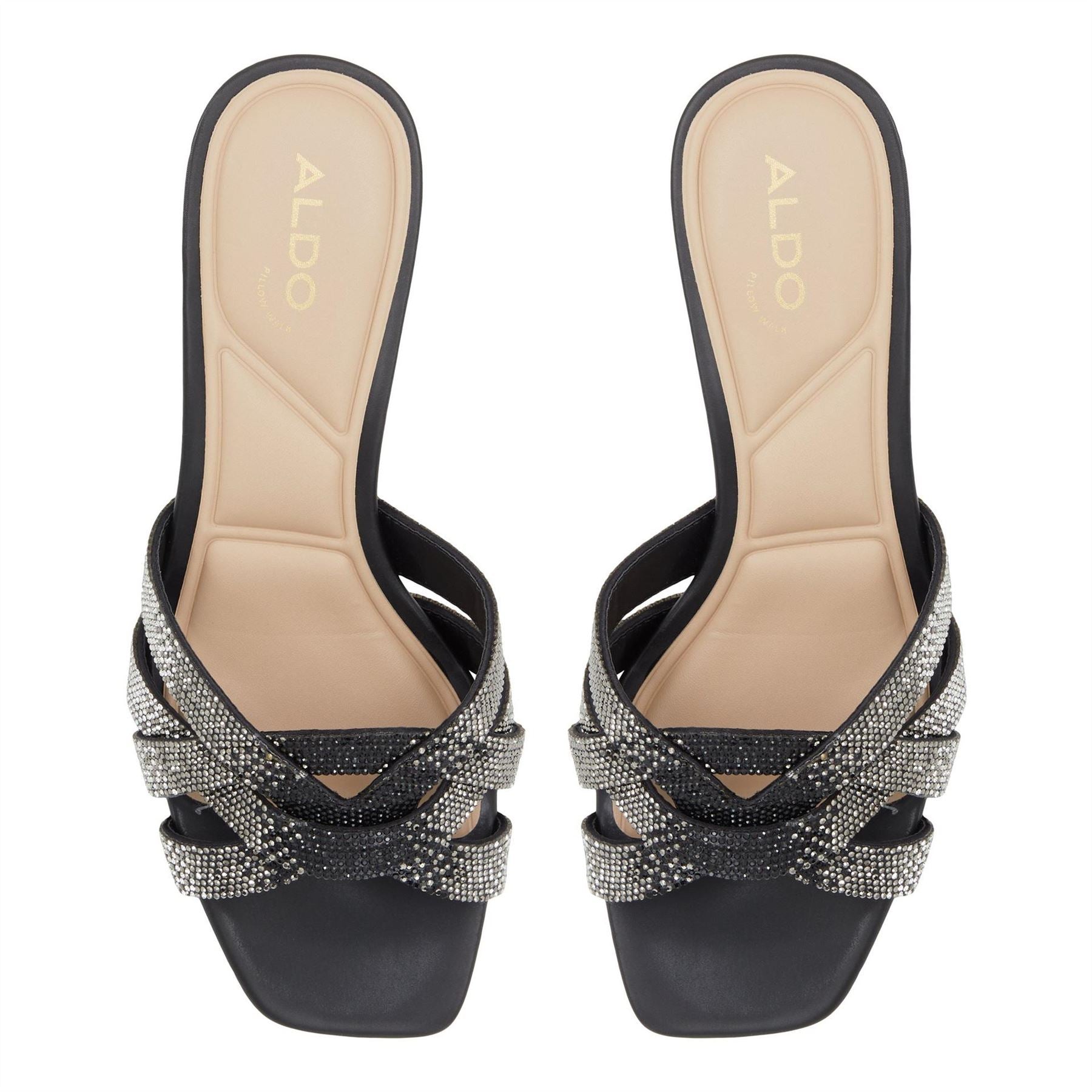 Aldo Curtsy Low Heel Block Mules