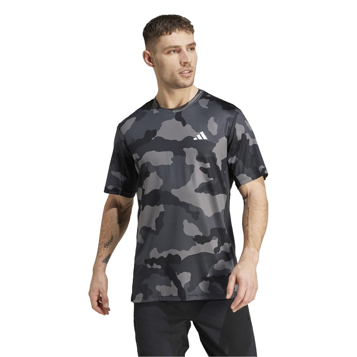adidas Camo Crew Neck Short Sleeve T-Shirt