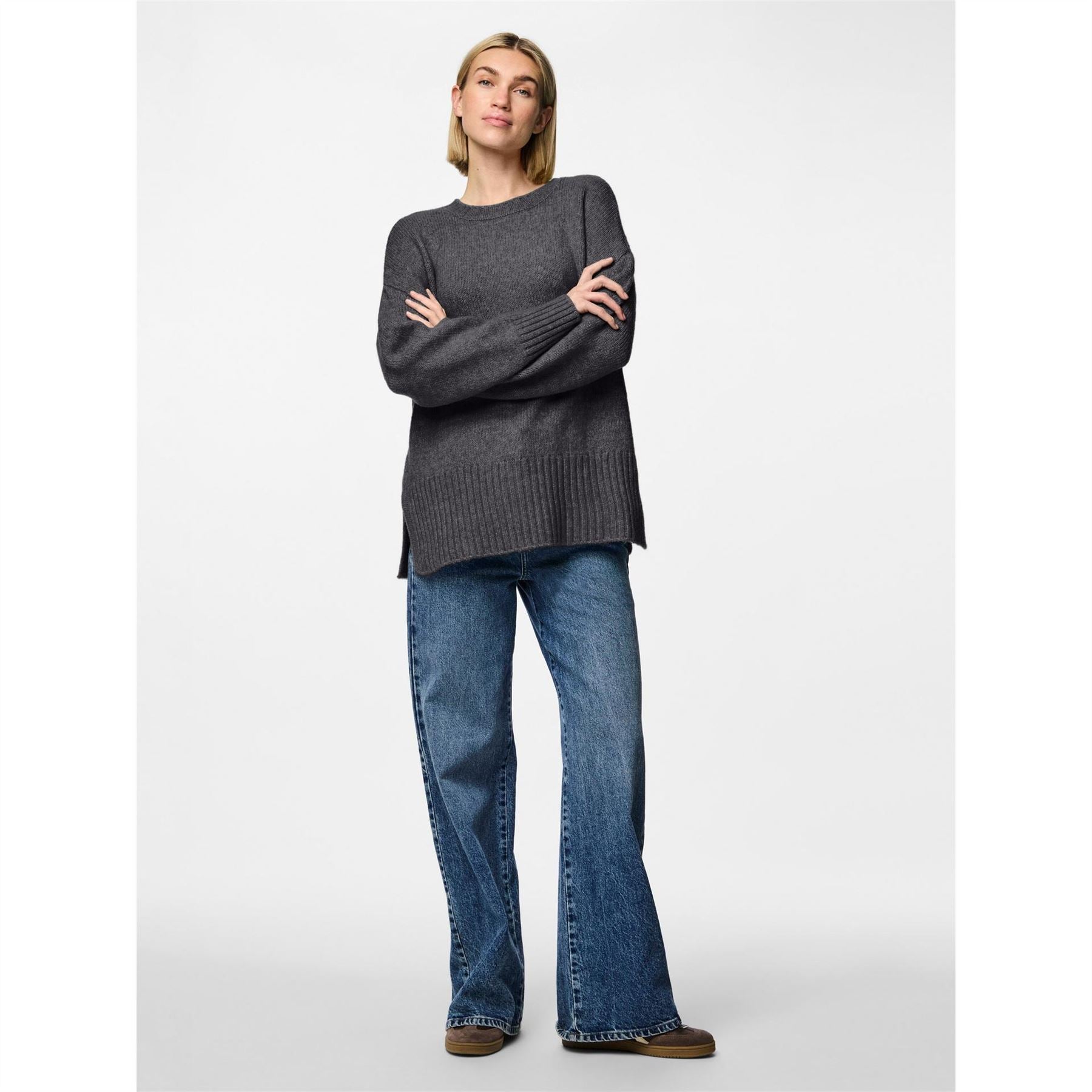 Pieces Oversize Fit Drop Shoulder Sweatshirt