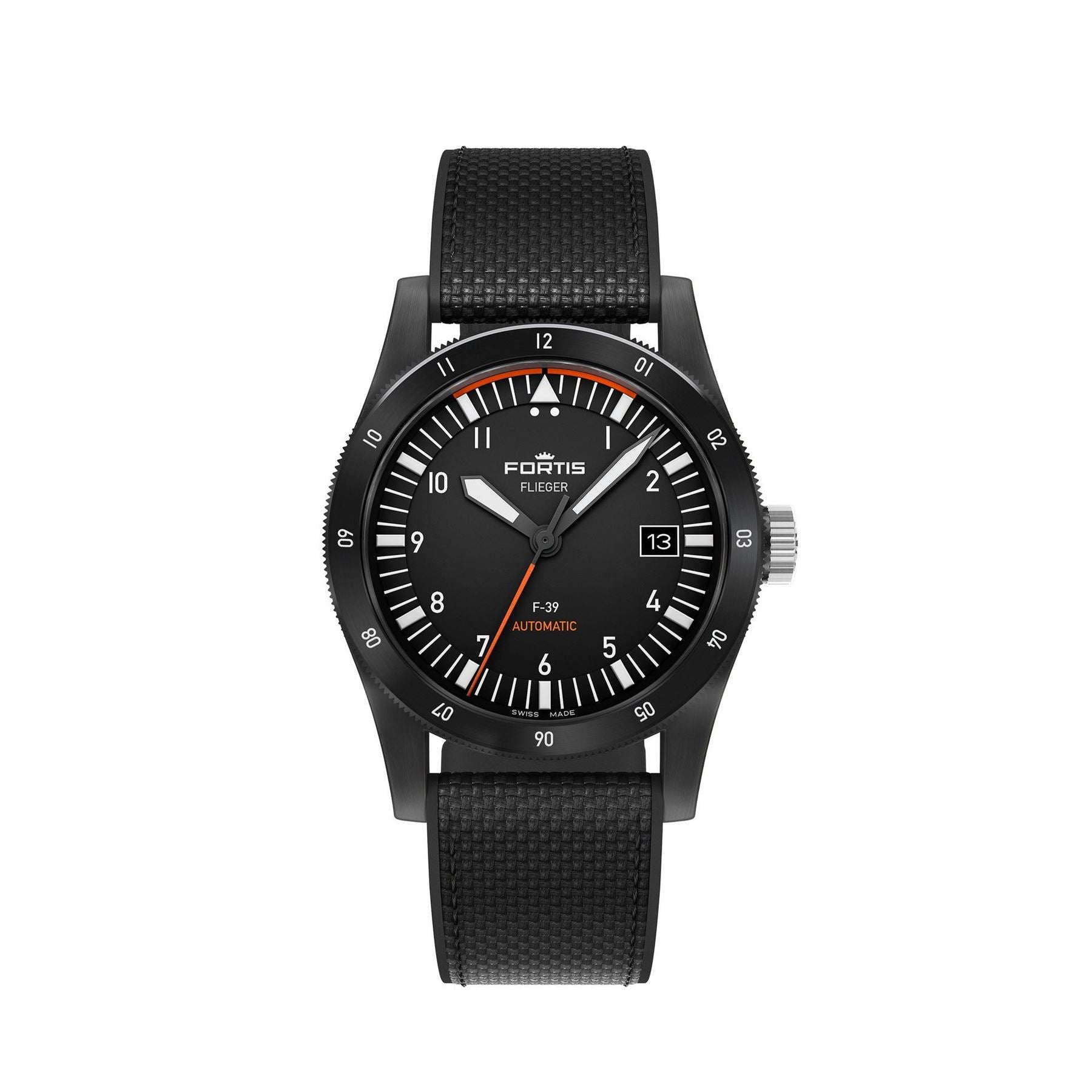 Fortis Flieger Swiss Automatic Stainless Steel Water Resistant Auto Analogue Watch