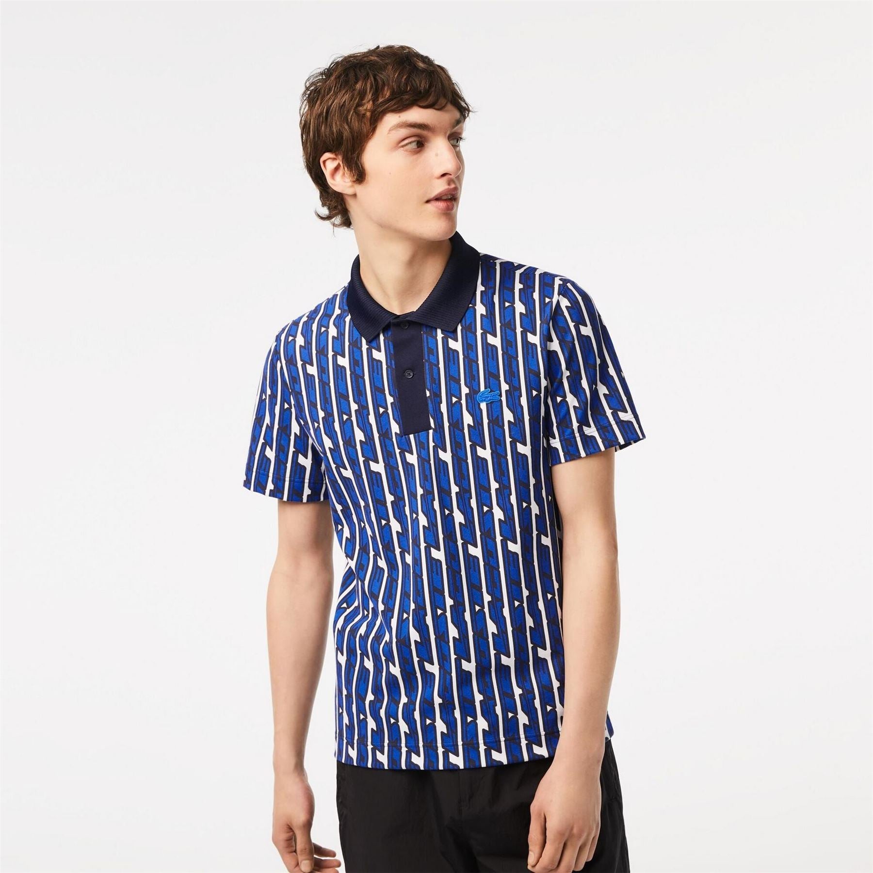 Lacoste Printed Short Sleeve Polo Shirt