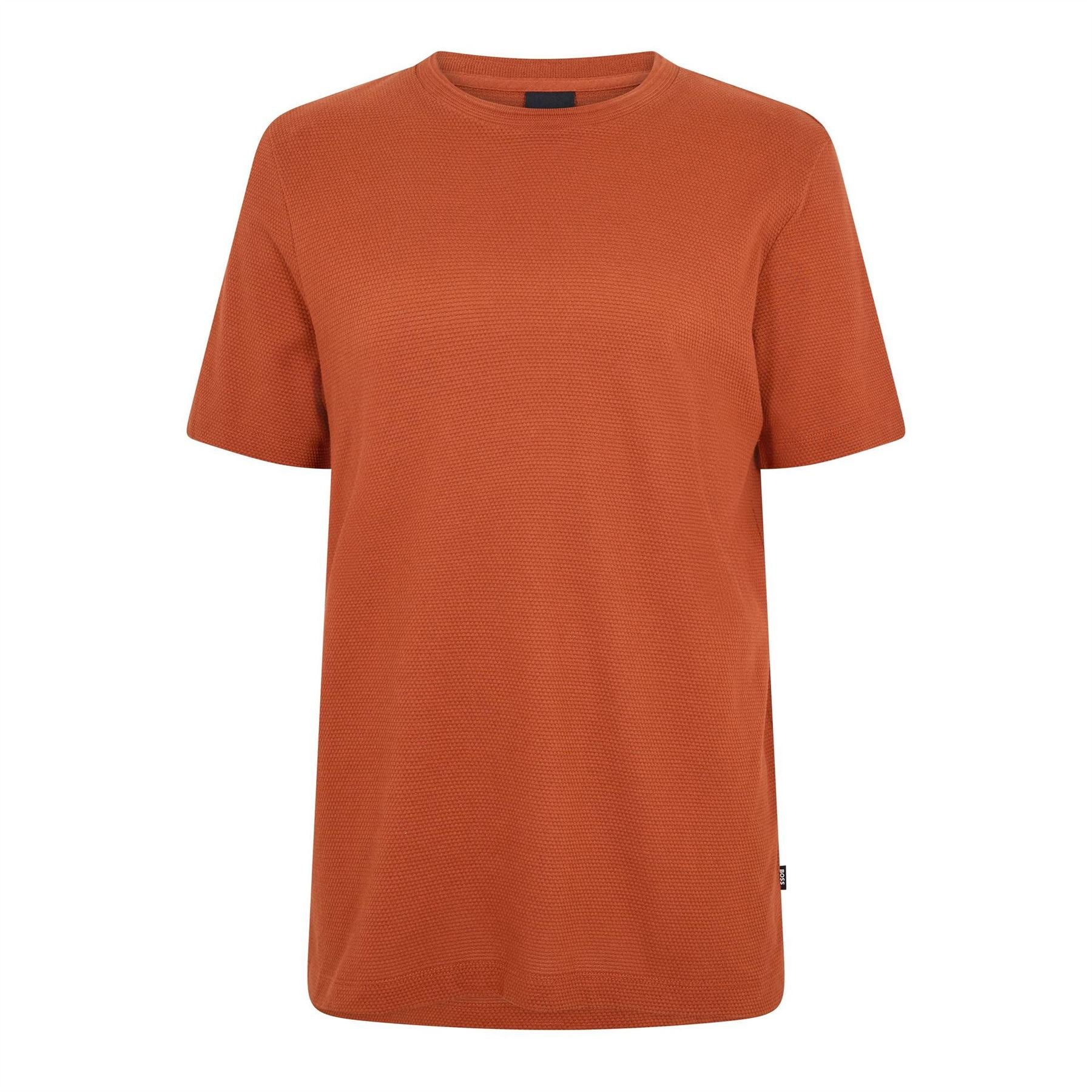 Boss Tiburt Bubble Structure Cotton Short Sleeve T-Shirt