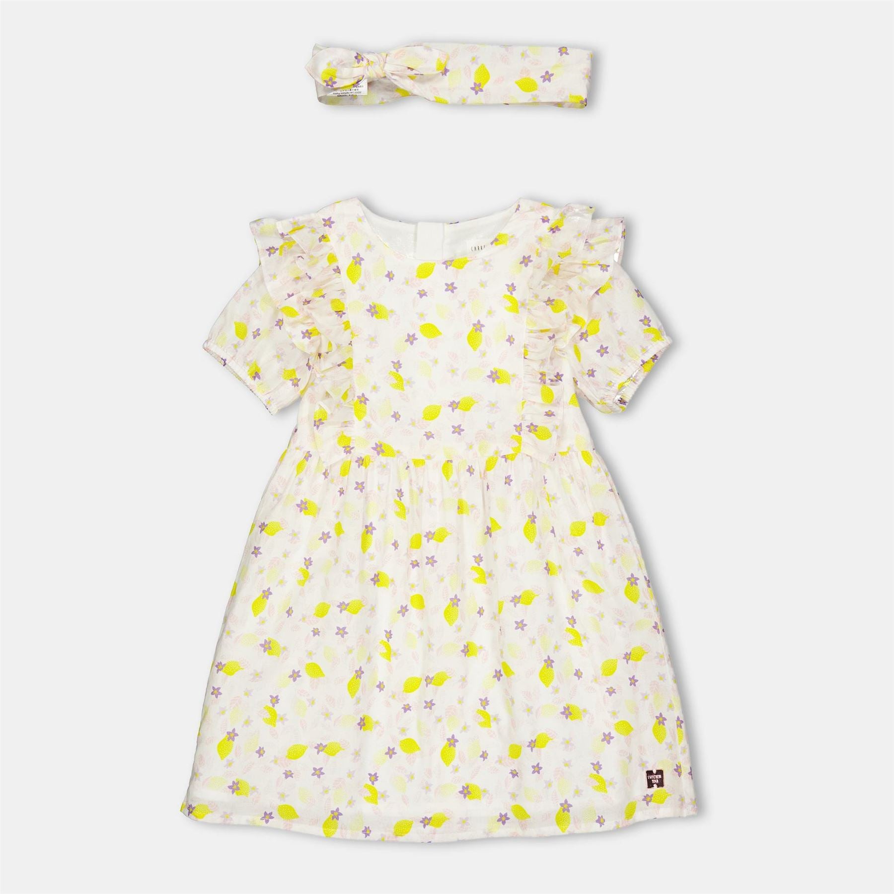 Carrement Beau Short Sleeve A-Line Dress and headband Set