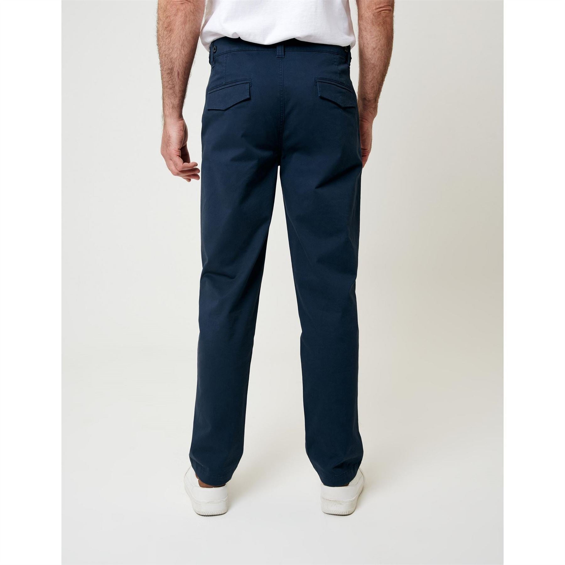 Saltwell Solid Patterned Straight Five Pocket Chinos